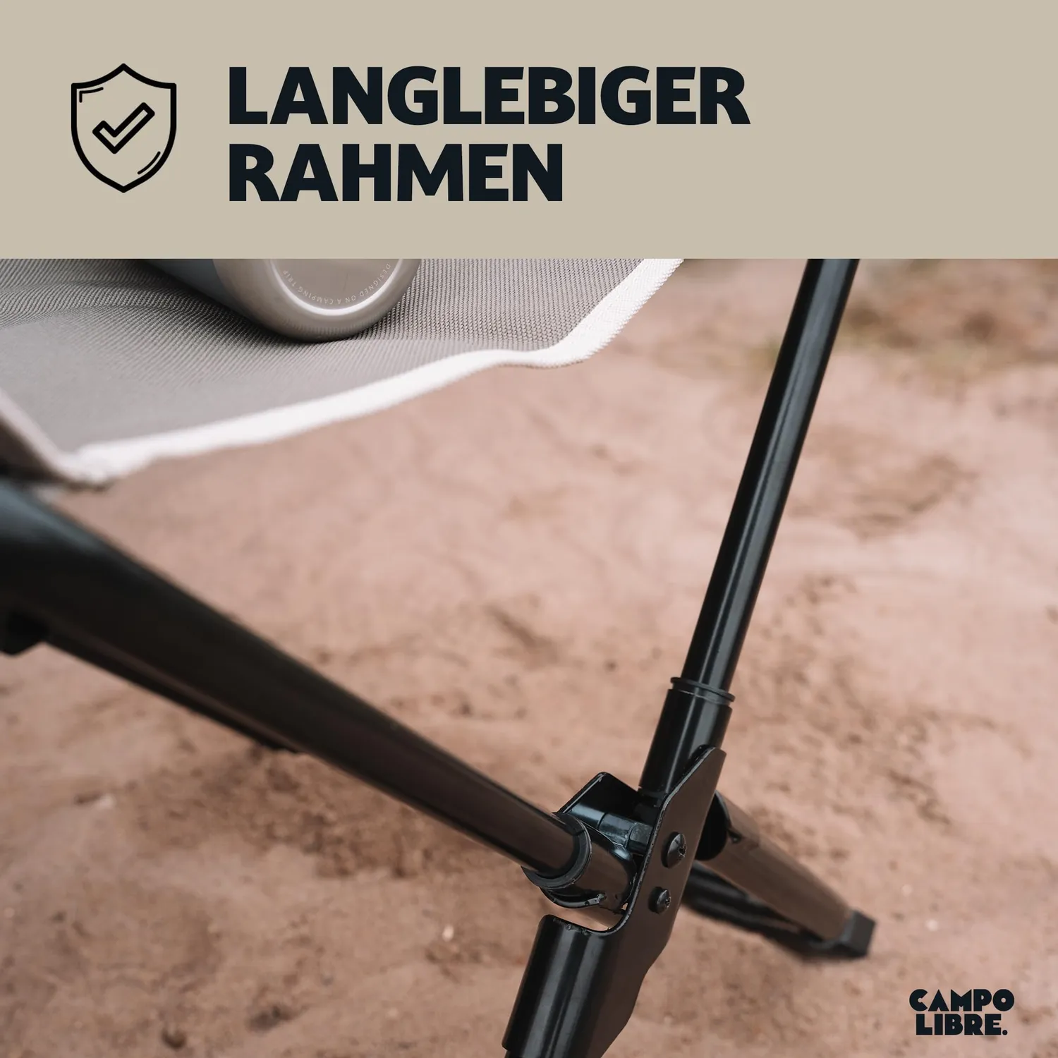 Campo Libre Dundee Campingstuhl faltbar 120 kg kompakt