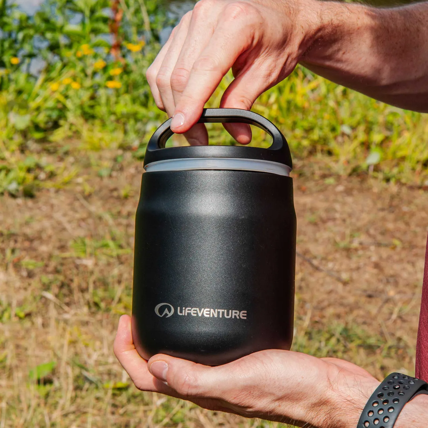 Lifeventure Food Flask Thermobehälter Matt Black