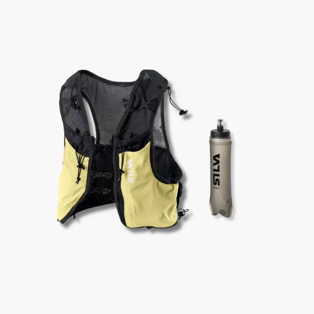 Silva Strive 5L Laufweste Gelb M + 500 ml Flask