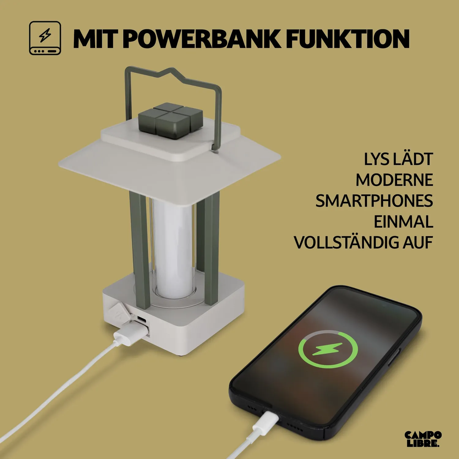 Campo Libre LYS Campinglampe aufladbar dimmbar Powerbank