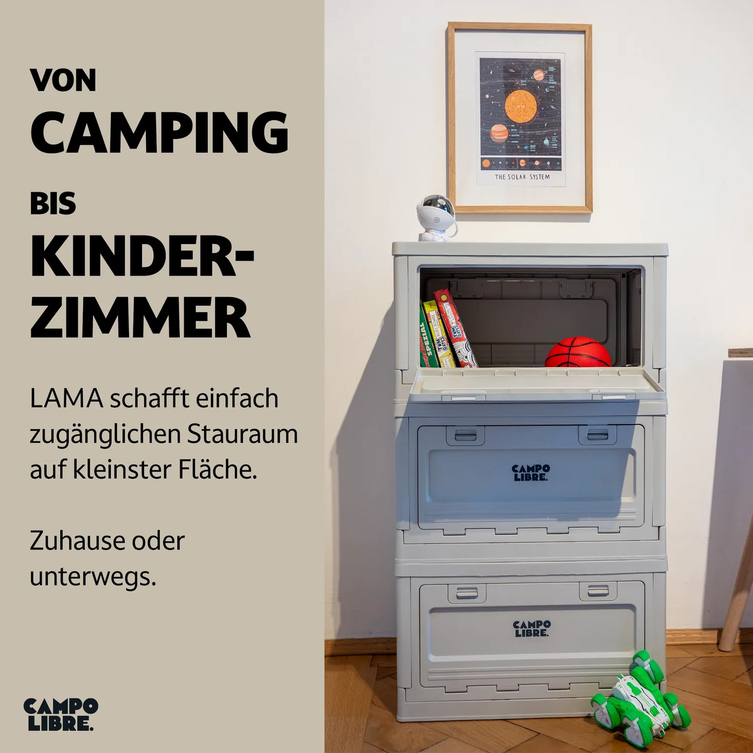 Campo Libre LAMA Aufbewahrungsbox faltbar 20 kg stapelbar
