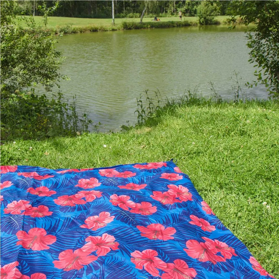 Lifeventure Picnic Blanket Picknickdecke Geometric Teal