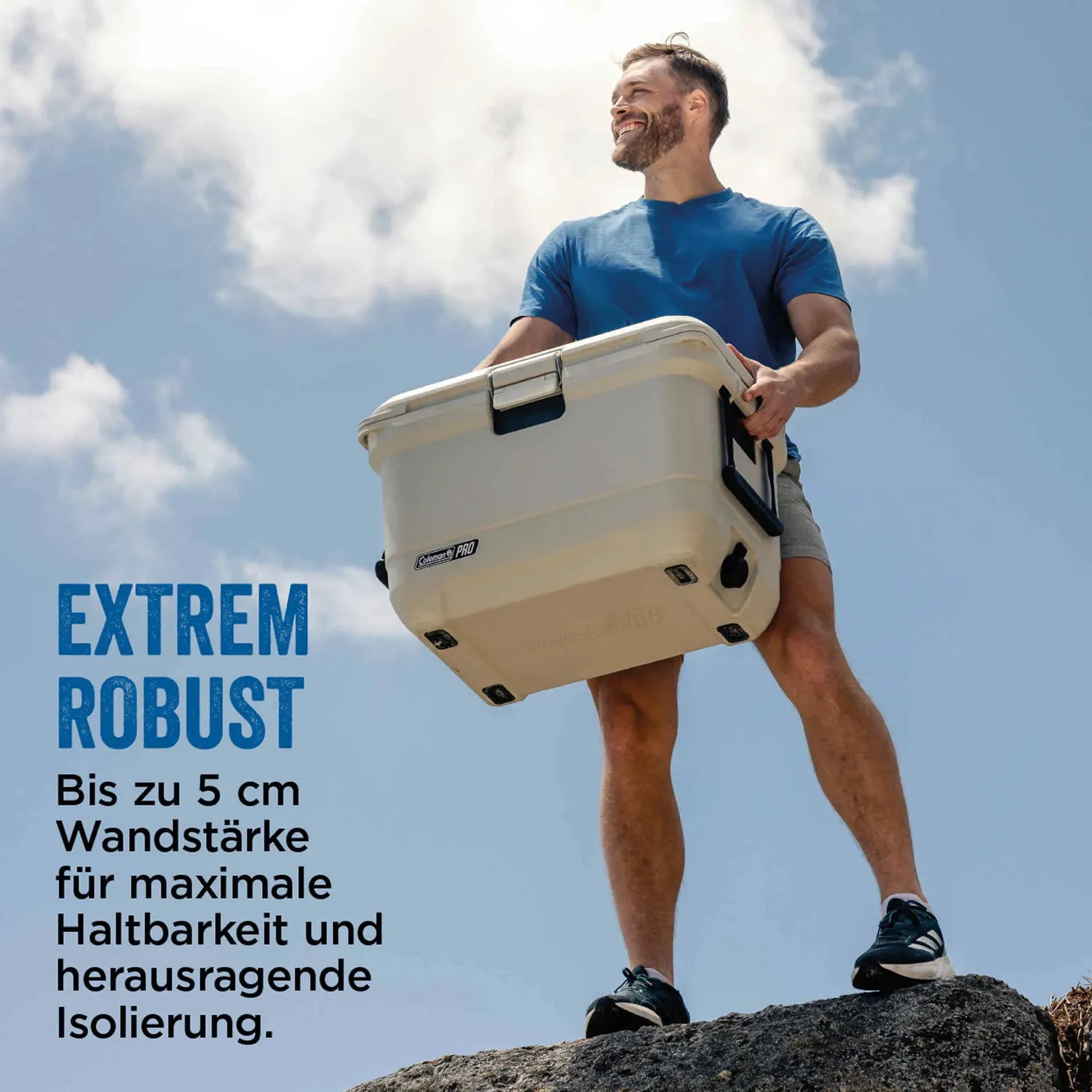 Coleman Pro 55QT Kühlbox 52L Rollen 5 Tage