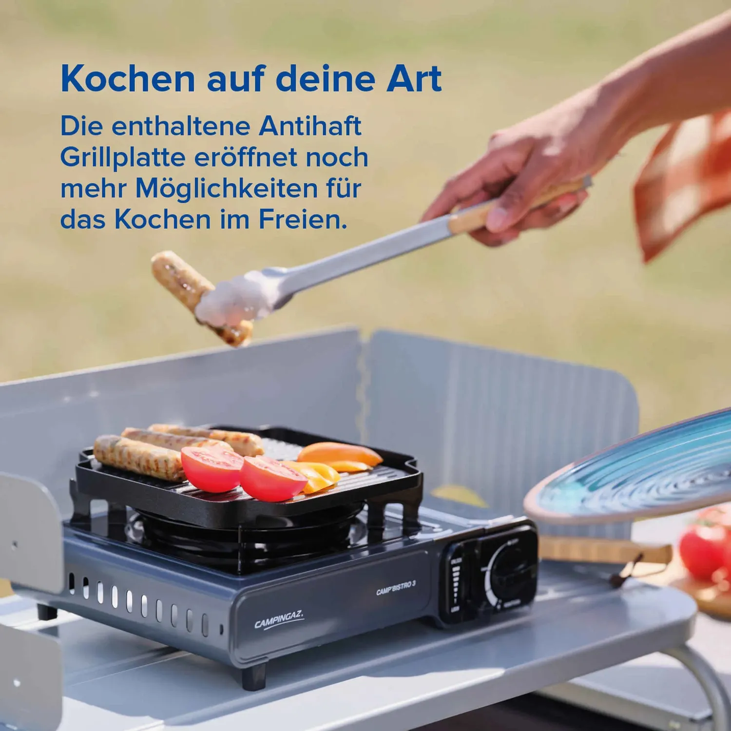 Campingaz Camp'Bistro 3 Gaskocher mit Grillplatte 1-flammig