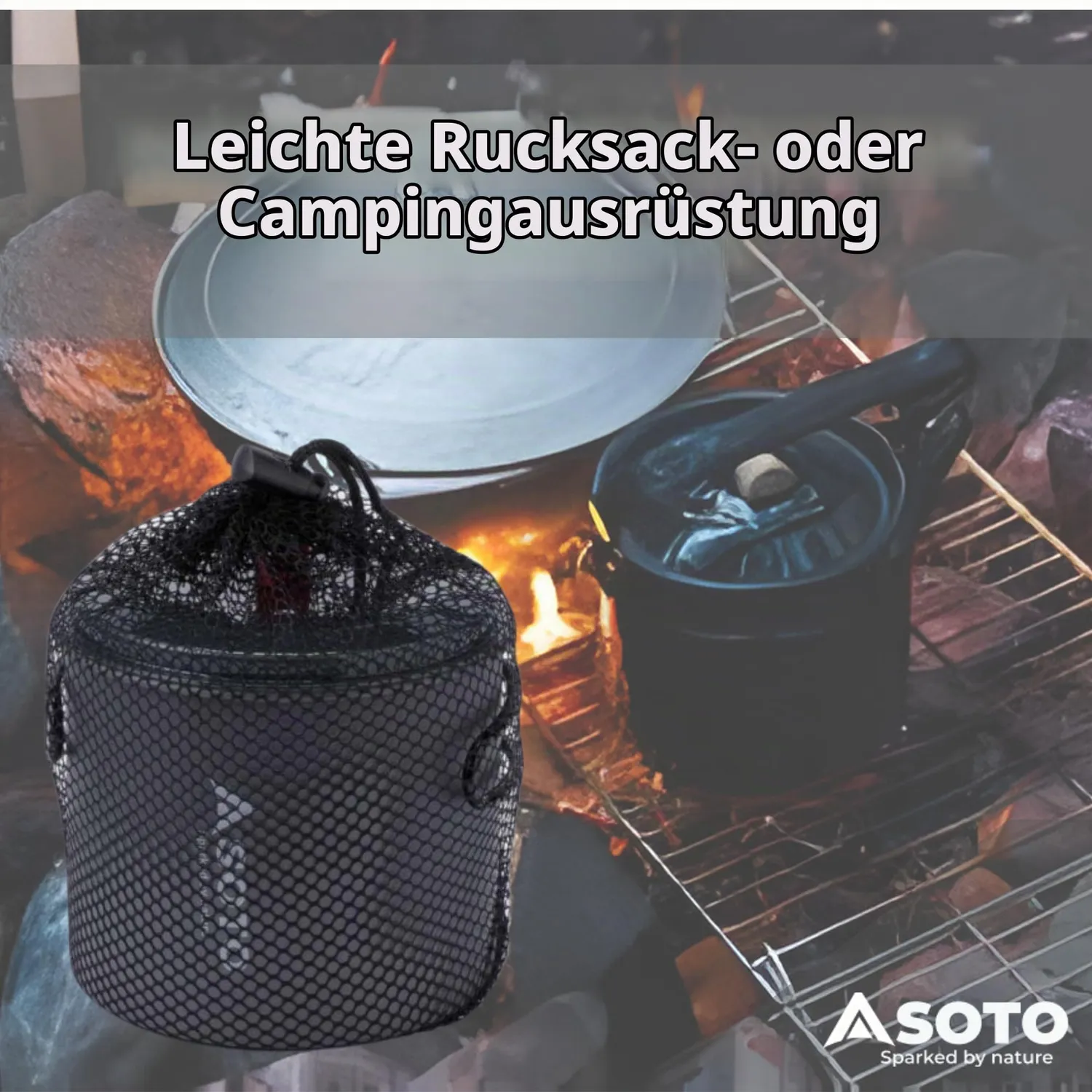 SOTO Amicus New River Gaskocher-Set mit Zündung 1 L windfest
