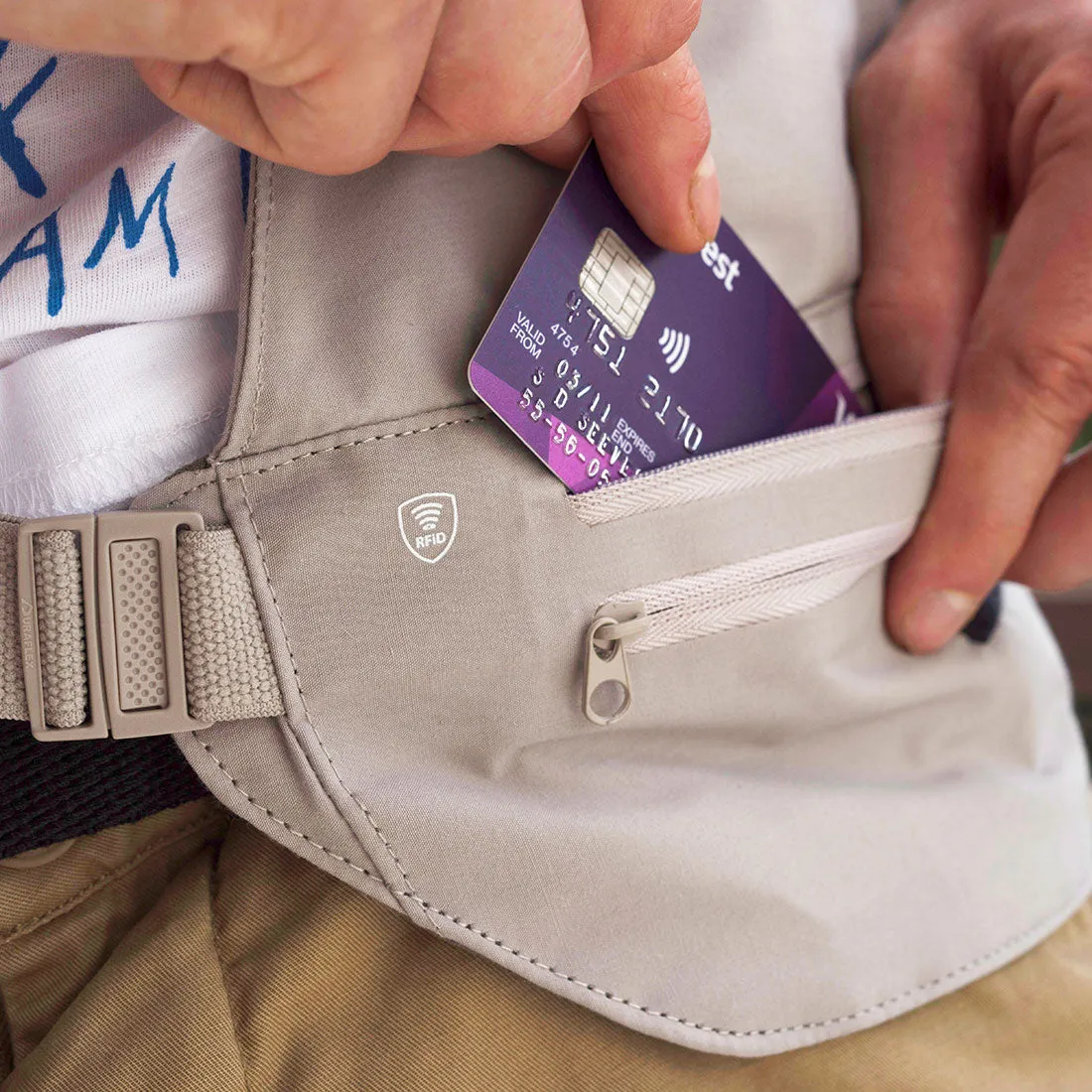 Lifeventure RFiD Multi-Pocket Bauchtasche RFID-Schutz