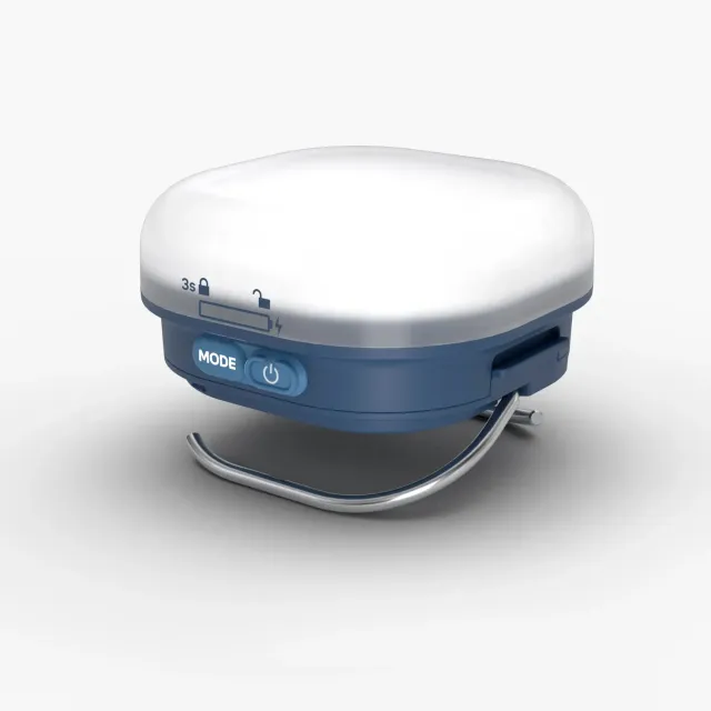 Silva Glow Campinglampe blau 250 Lumen dimmbar