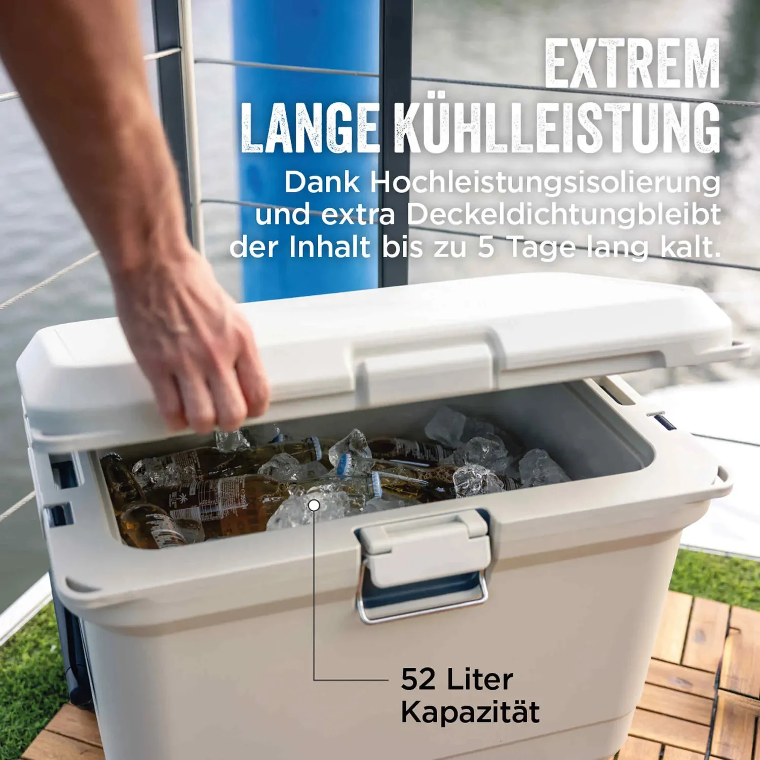 Coleman Pro 55QT Kühlbox 52L Rollen 5 Tage