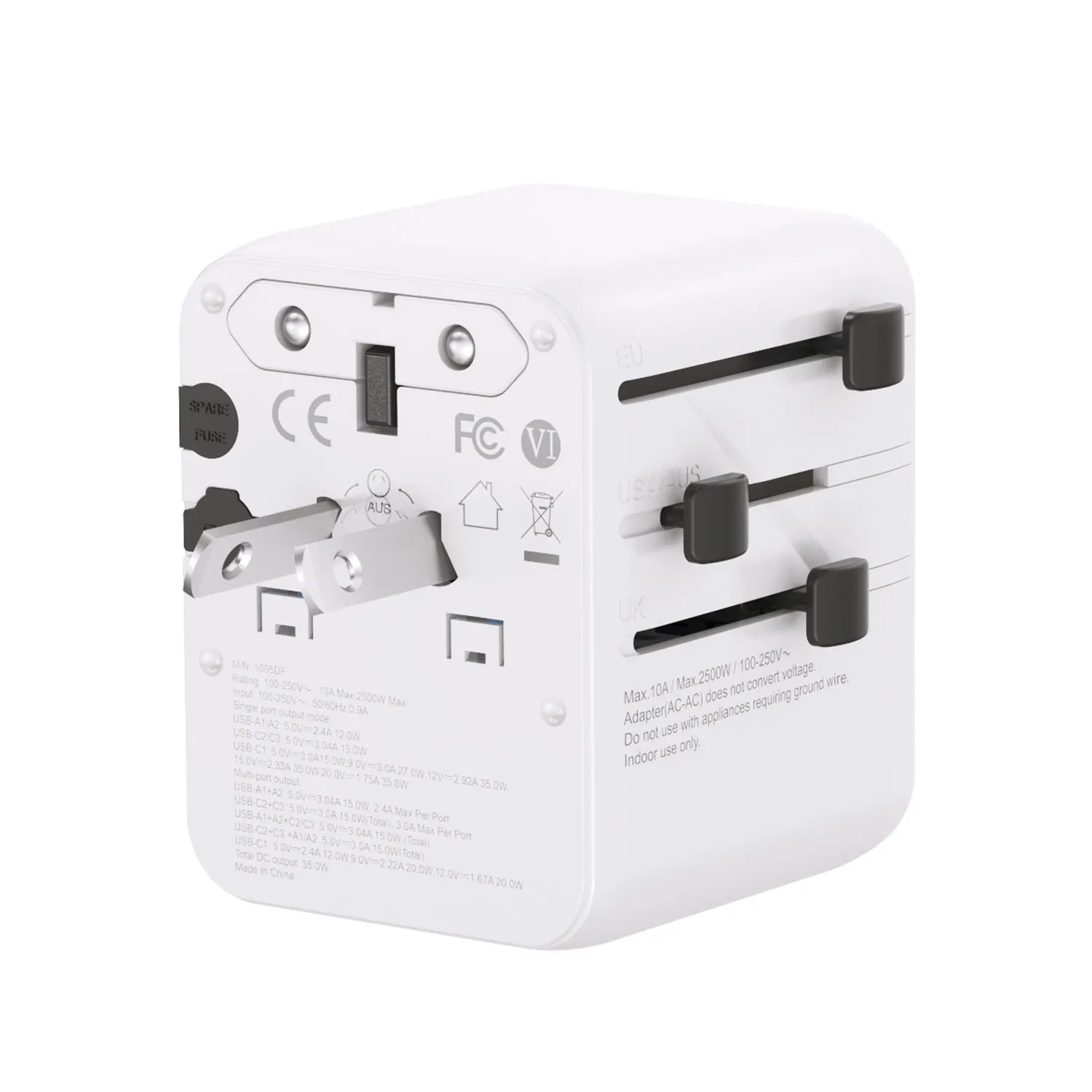 Lifeventure World Travel Adapter USB Fast Charge