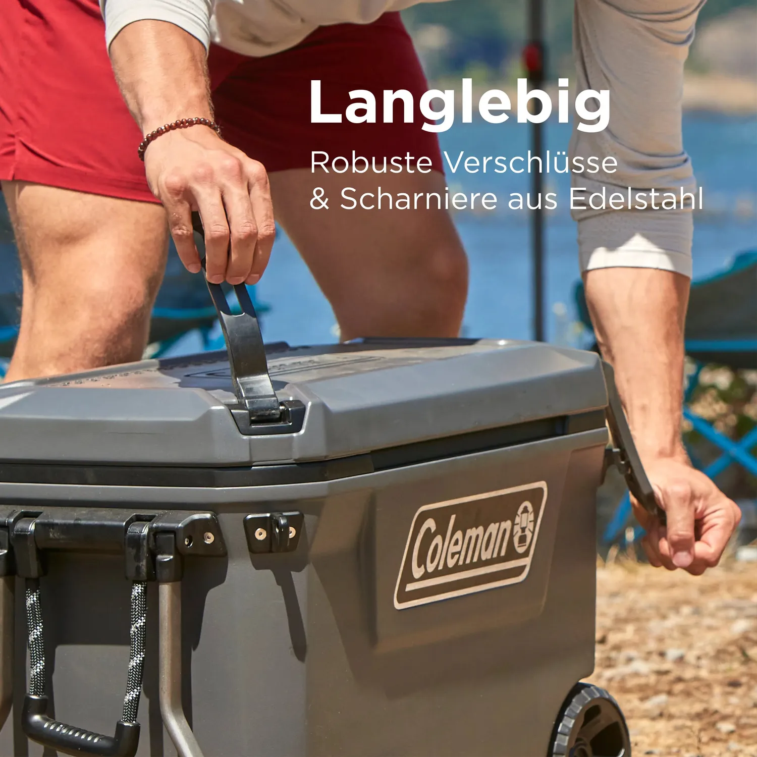 Coleman Convoy 65QT Kühlbox mit Rollen 66 Liter 5 Tage