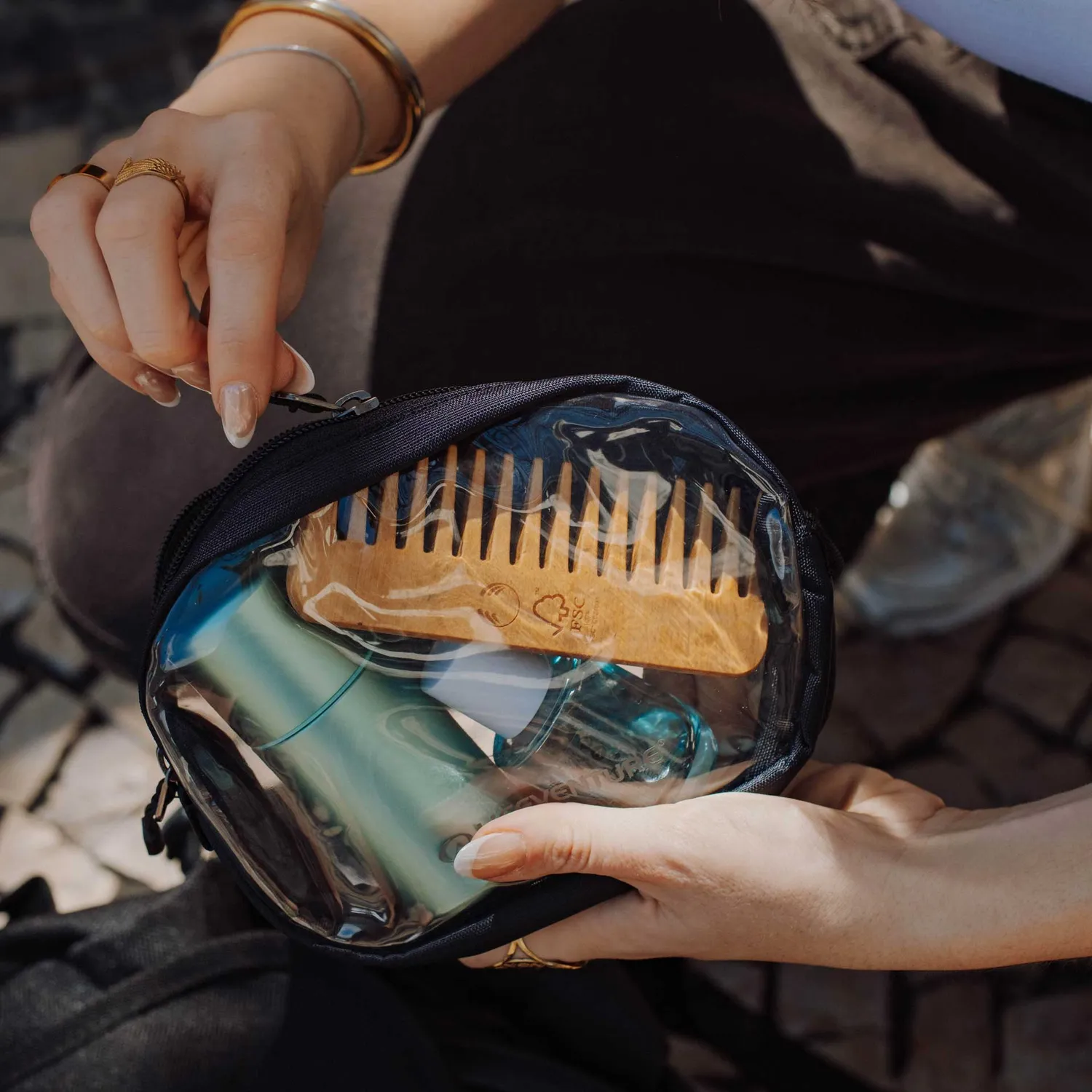 Lifeventure Clear Wash Bag Kulturtasche Small Transparent
