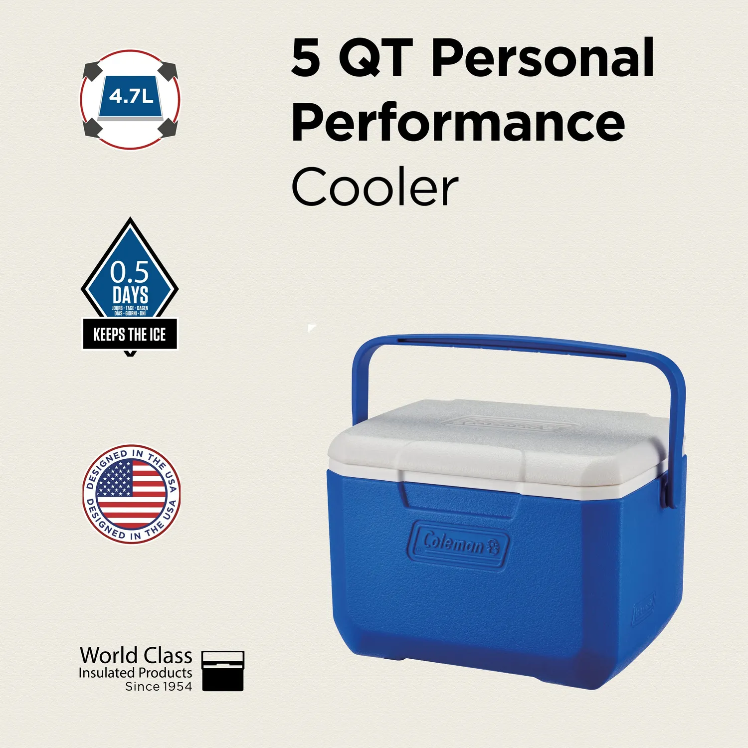 Coleman 5QT Performance Kühlbox 4,7L 9h 6 Dosen