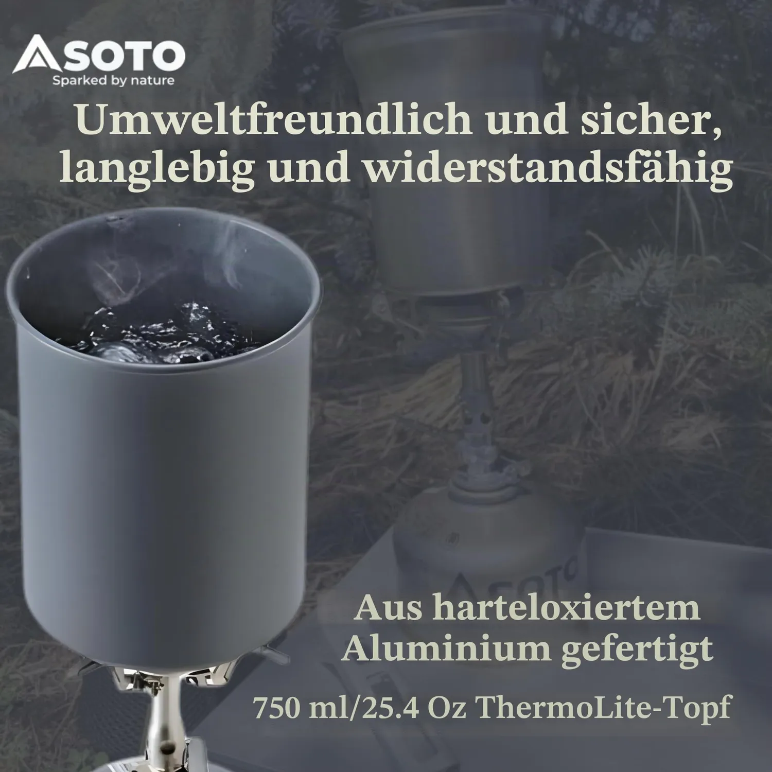 Soto Thermolite Topf 750 ml grau Aluminium