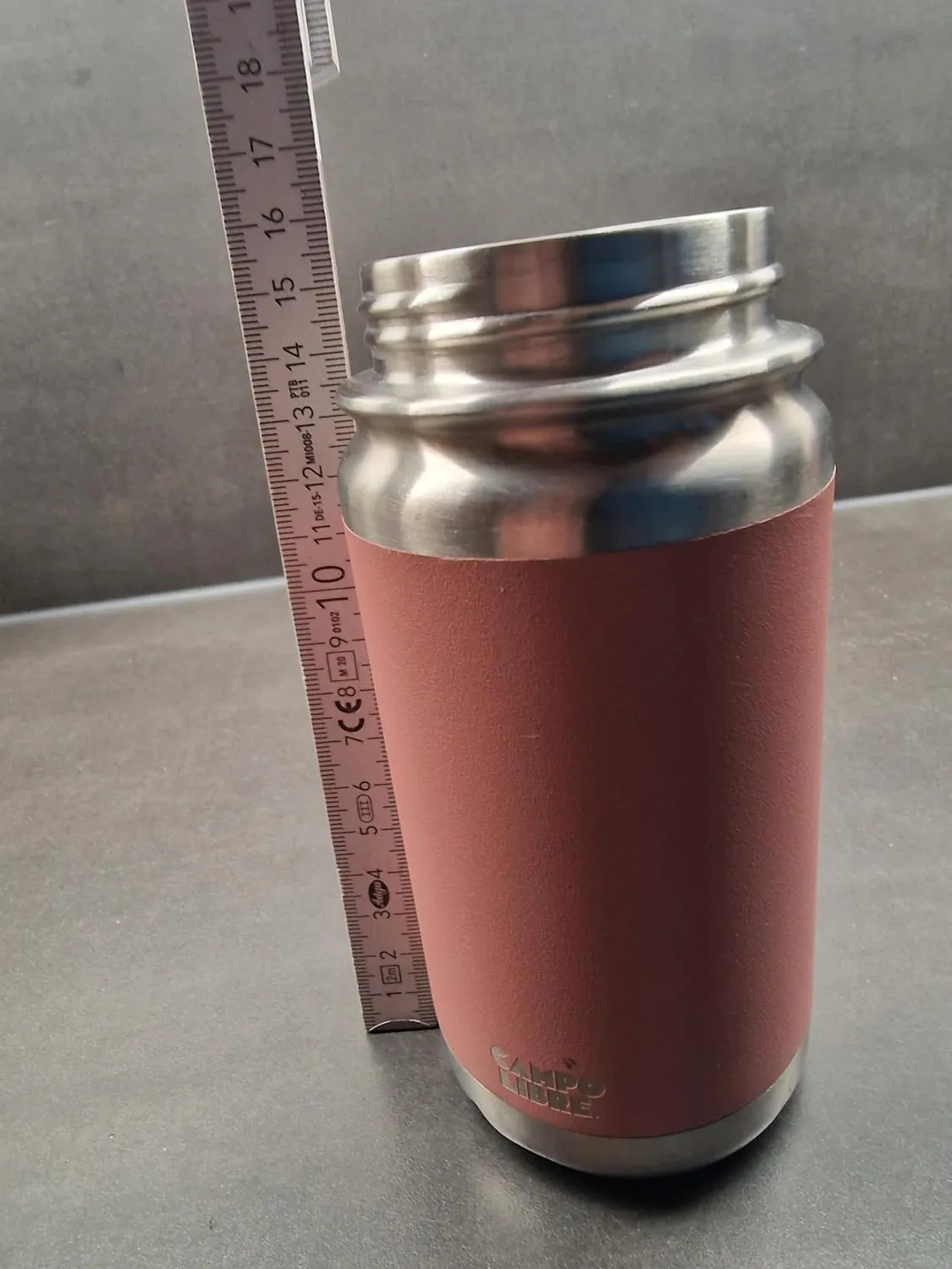 Campo Libre Premium Trinkflasche 400 ml Edelstahl isoliert