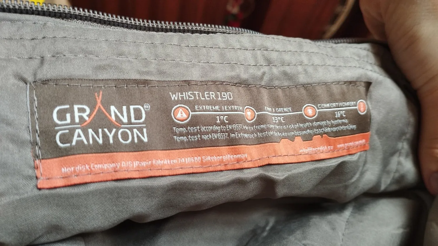Grand Canyon Whistler 190 Schlafsack Sommer Capulet Olive leicht
