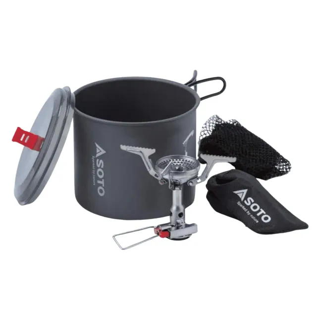 SOTO Amicus New River Gaskocher-Set mit Zündung 1 L windfest