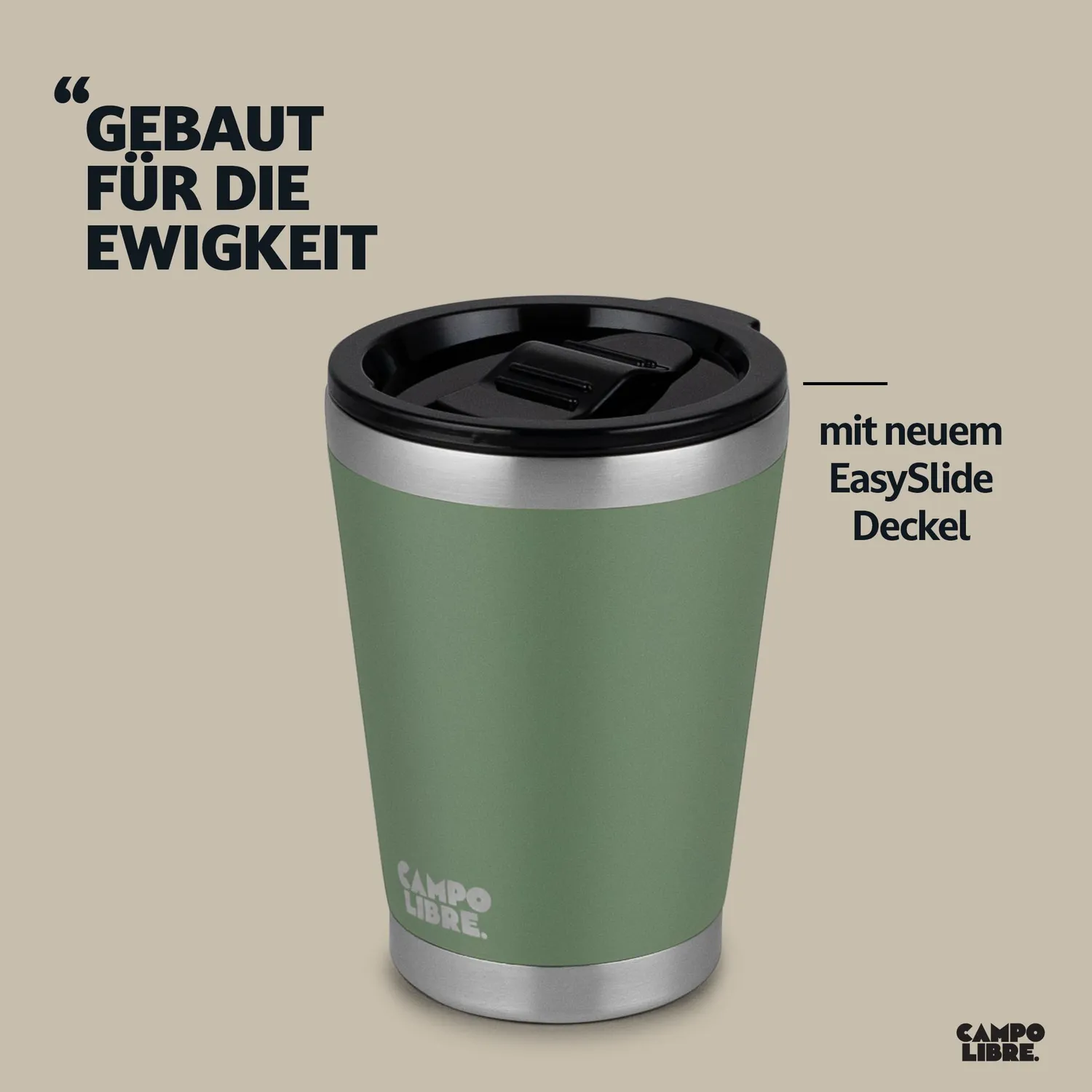 Campo Libre Bono 350ml Thermobecher Edelstahl mit Deckel