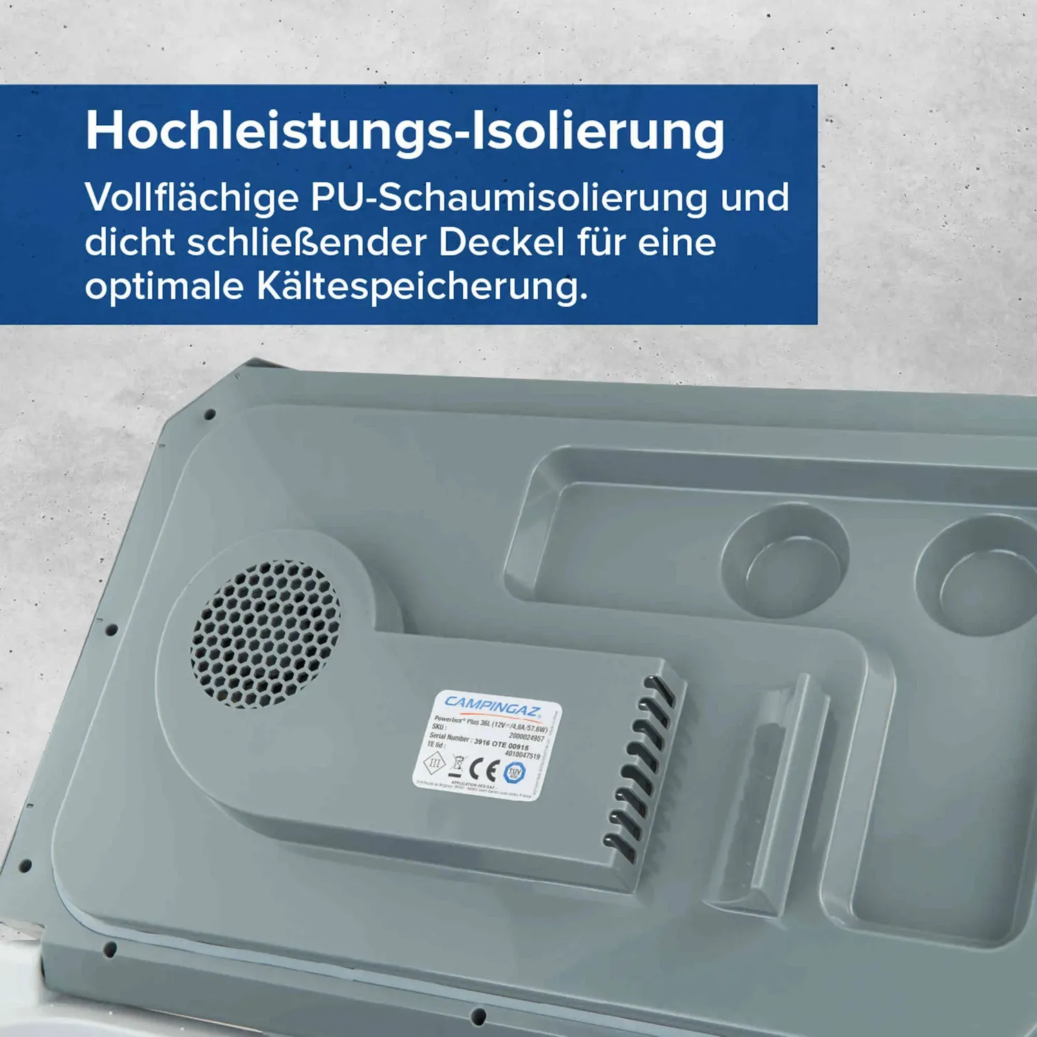Campingaz Powerbox Plus 36L elektrische Kühlbox 12V leise