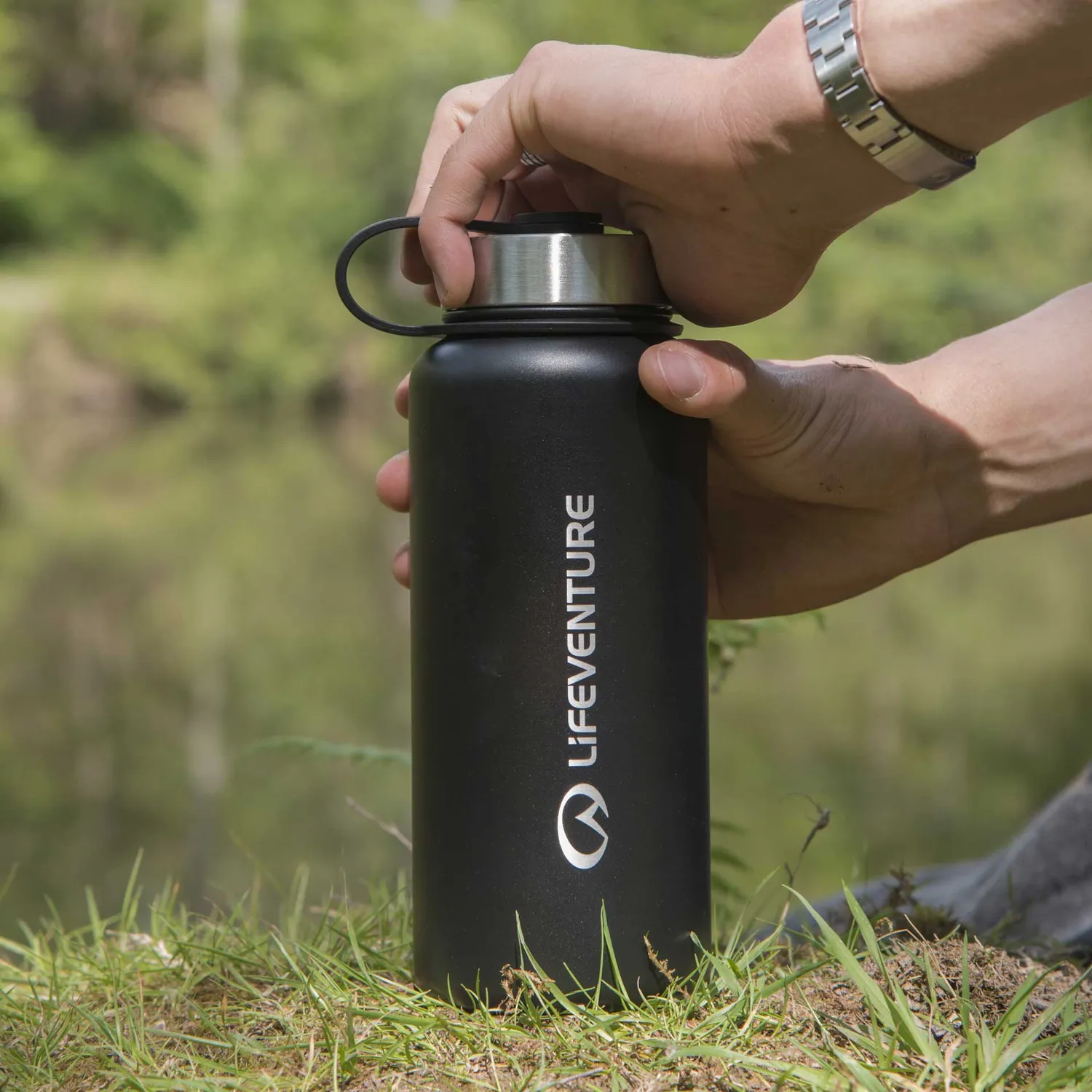 Lifeventure Stainless Steel Flask Thermosflasche 1000ml matt