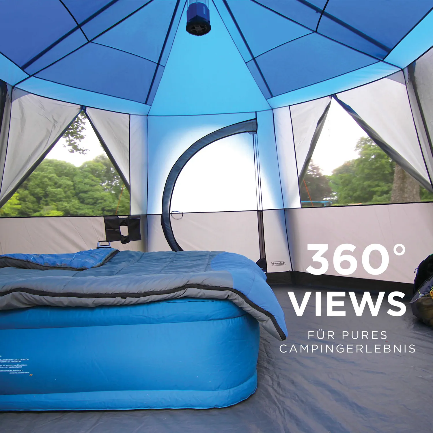 Coleman Octagon 8 Familienzelt 8 Personen blau 4500mm