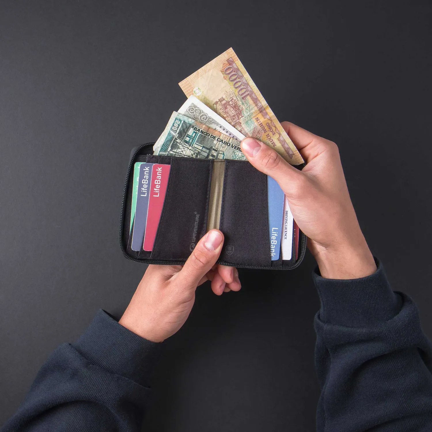 Lifeventure X-Pac RFID Bi-Fold Wallet Geldbörse