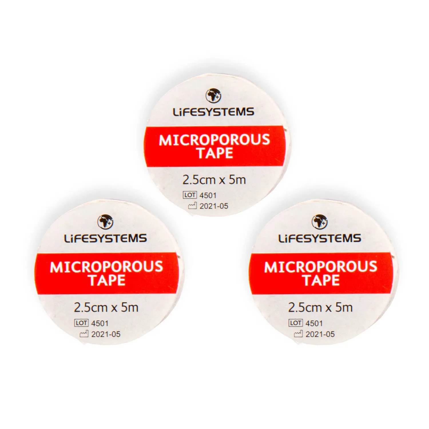 Lifeventure Micropore Heftpflaster Tape 2,5cm x 5m atmungsaktiv