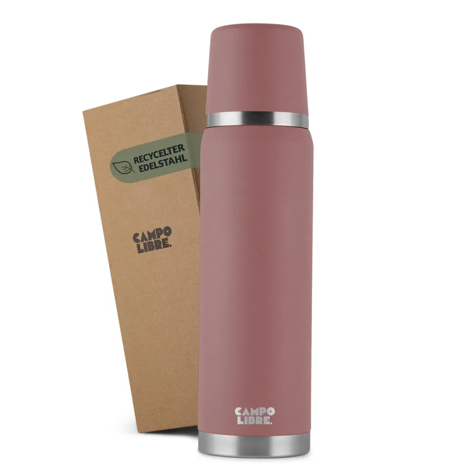Campo Libre Jaco Thermosflasche 1L Rose 24h heiß