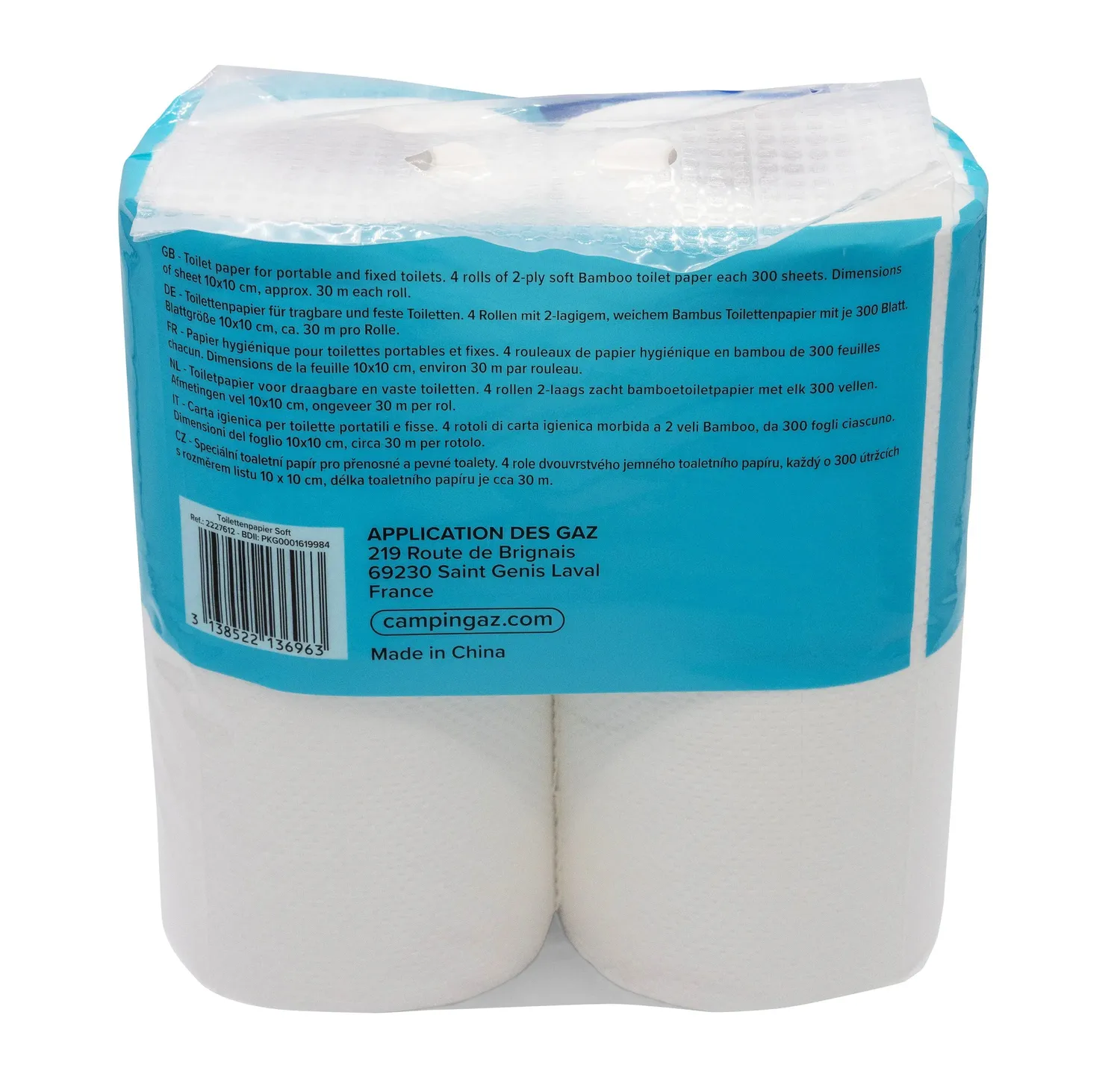 Campingaz Toilettenpapier Soft Camping 4 Rollen Bio