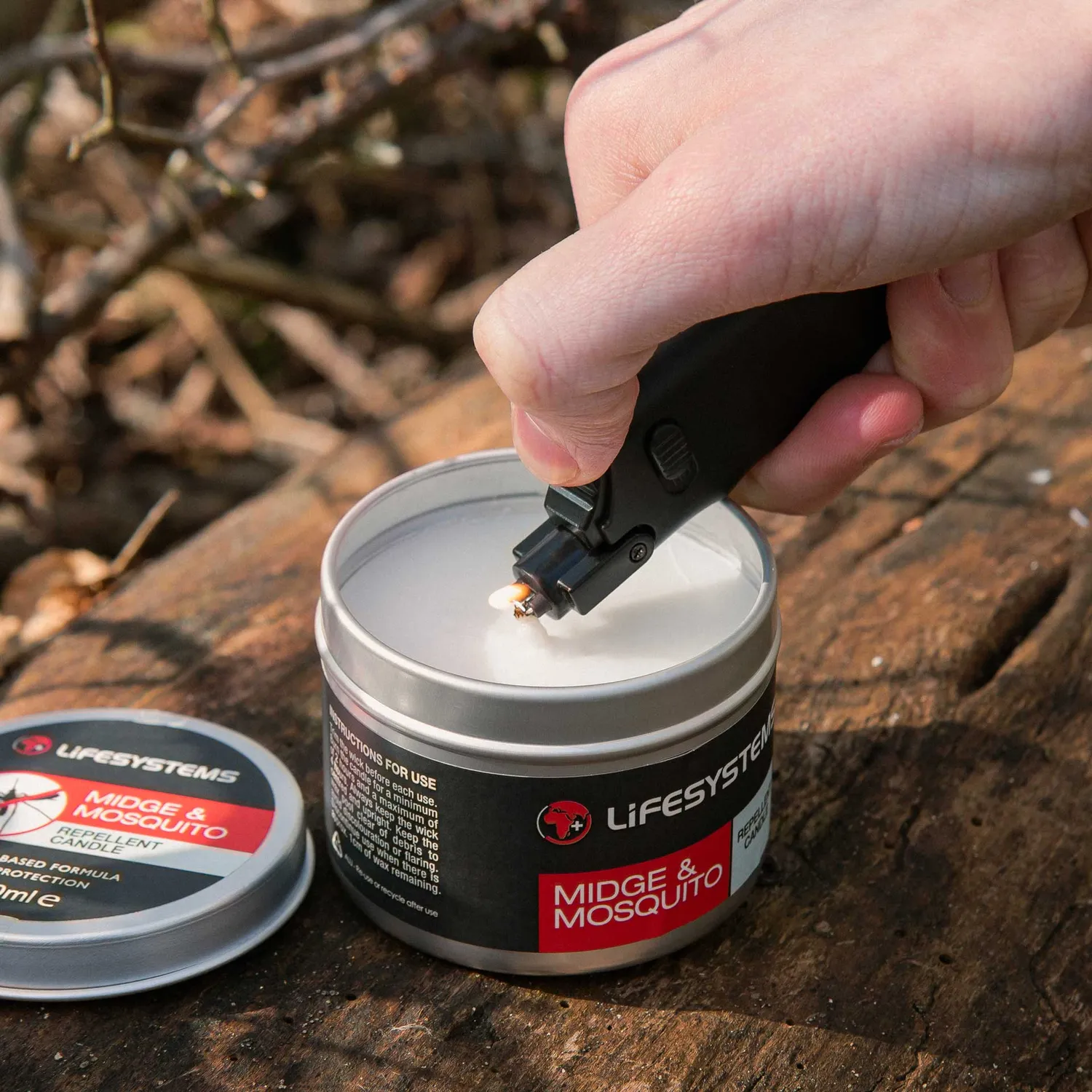 Lifeventure Midge & Mosquito Repellent Candle Citriodiol