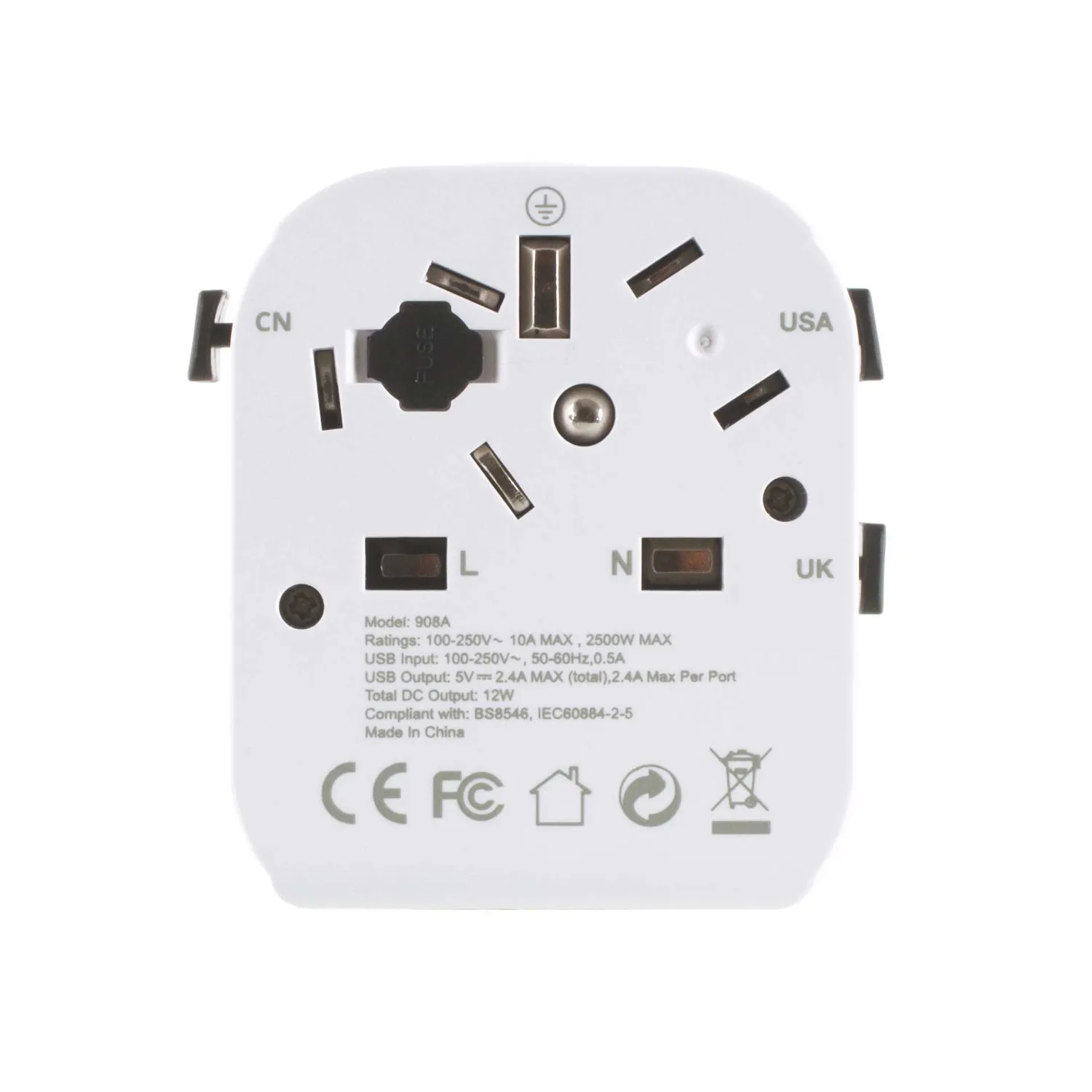 Lifeventure World Travel Adapter Reiseadapter universal USB