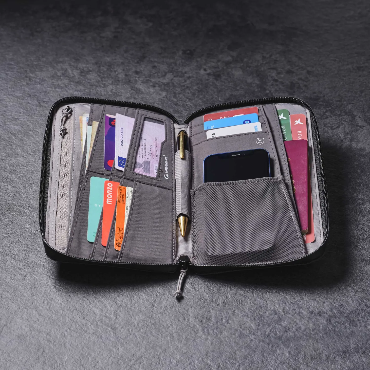 Lifeventure RFiD Travel Wallet Reisegeldbörse RFID-Schutz