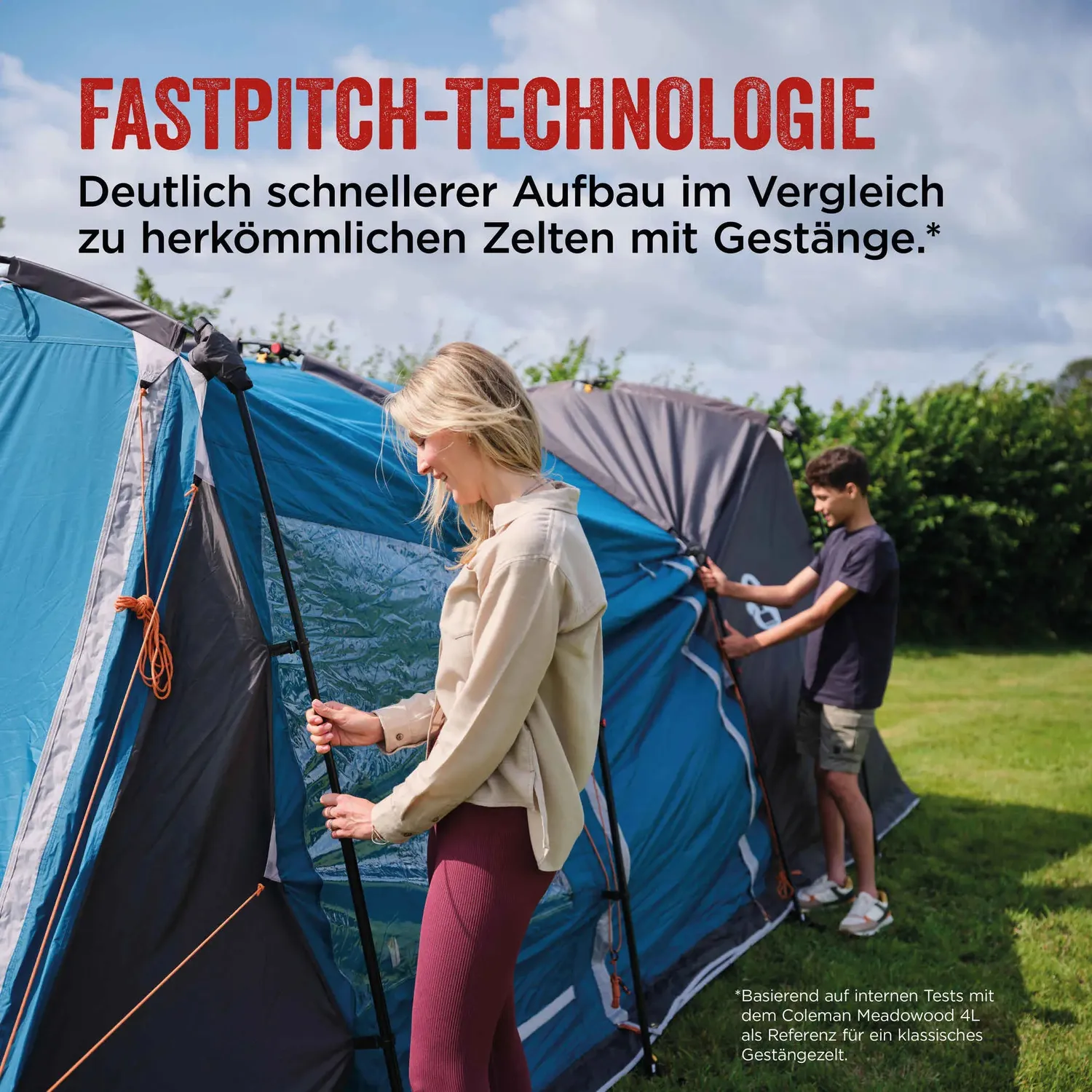 Coleman Victoria Falls FastPitch 4 Familienzelt 4 Personen mit Vordach