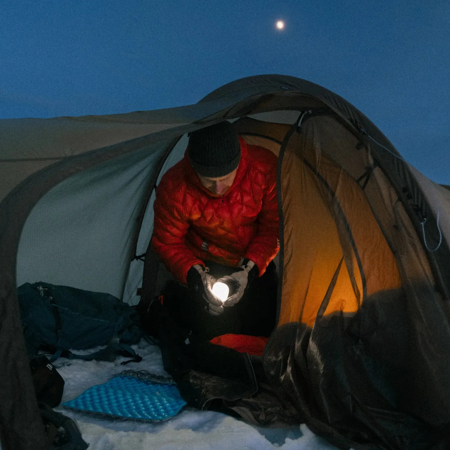 Silva Glow Recharge Campinglampe blau 350 Lumen