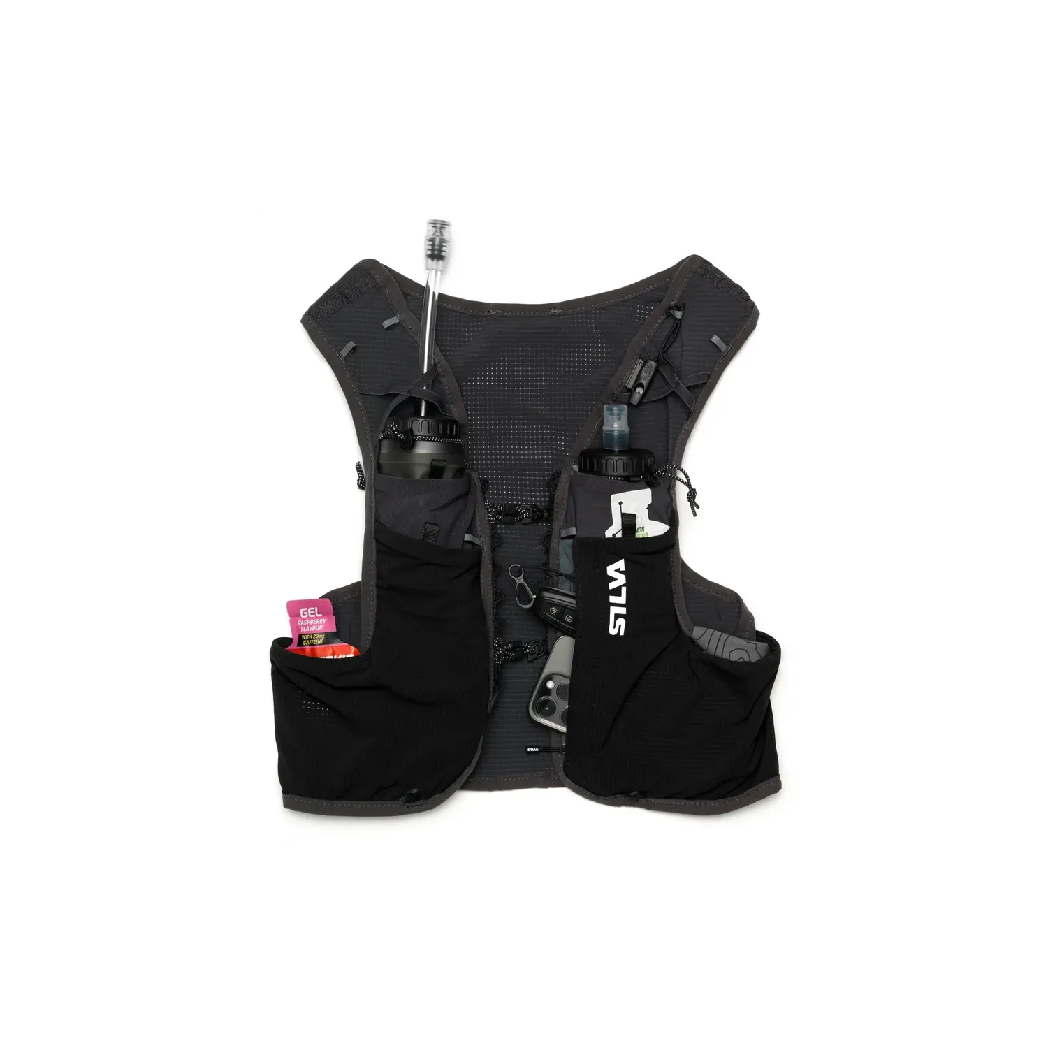 Silva Strive Fly Laufweste schwarz 3L mit Flaschen