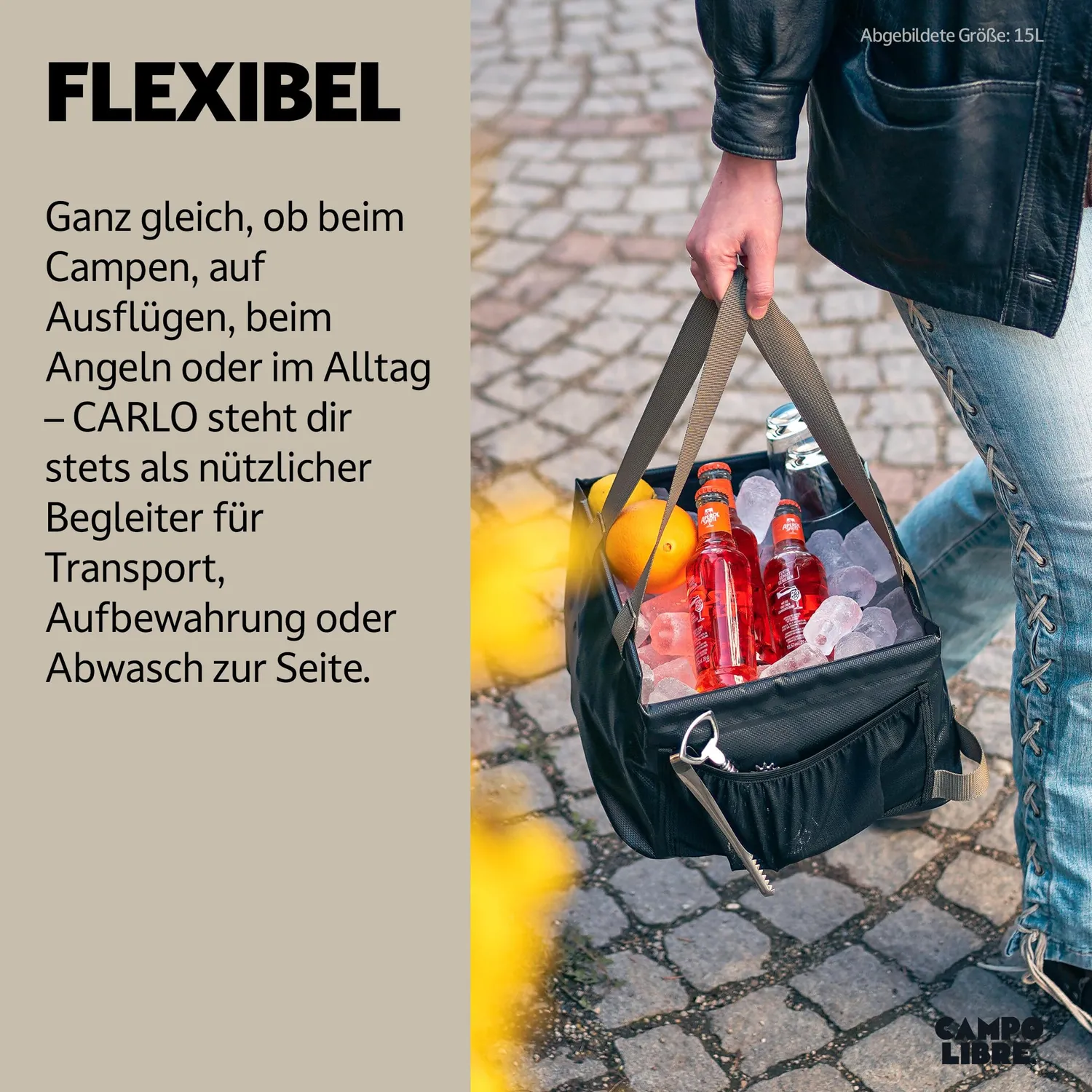 Campo Libre Carlo I Spülschüssel 15 Liter faltbar