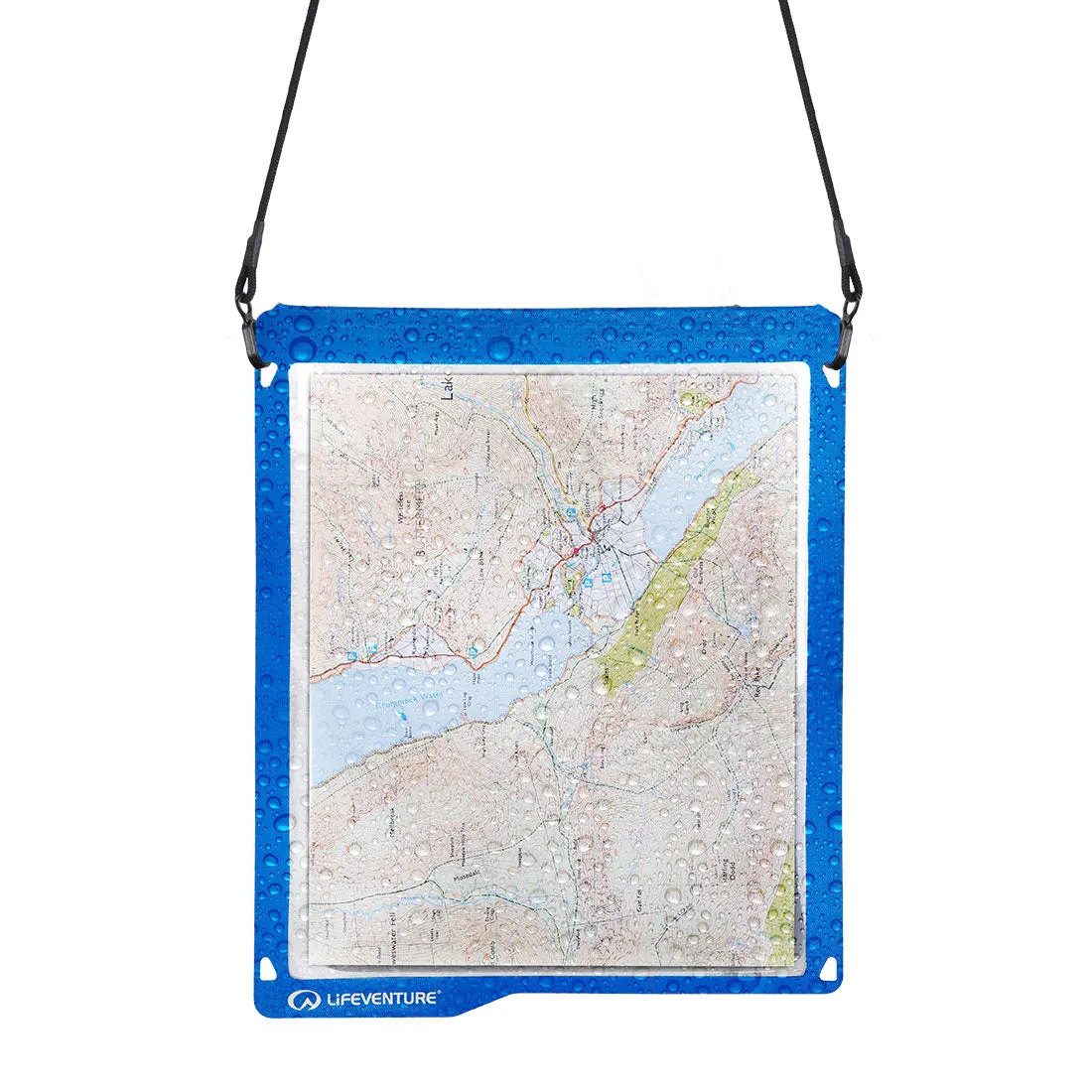 Lifeventure Waterproof Map Case Kartentasche Blau