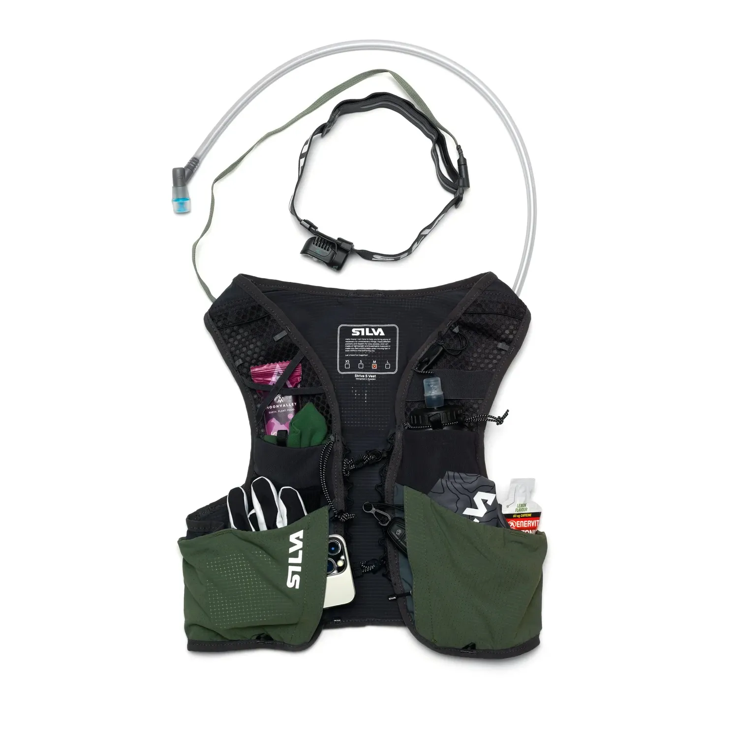 Silva Strive Laufweste 5L Grün + 500 ml Flask