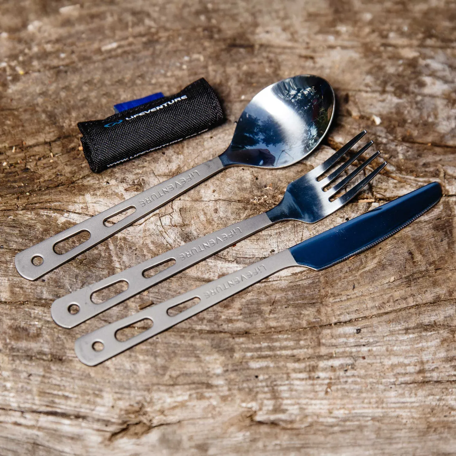 Lifeventure Titanium Cutlery Titanbesteck 42g 3-teilig