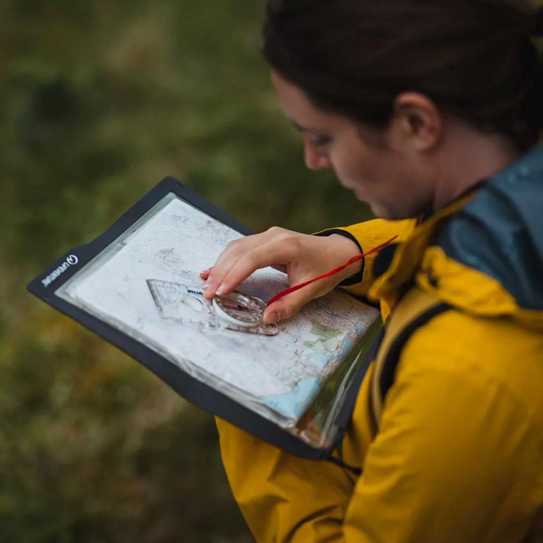Lifeventure Waterproof Map Case Kartentasche Blau