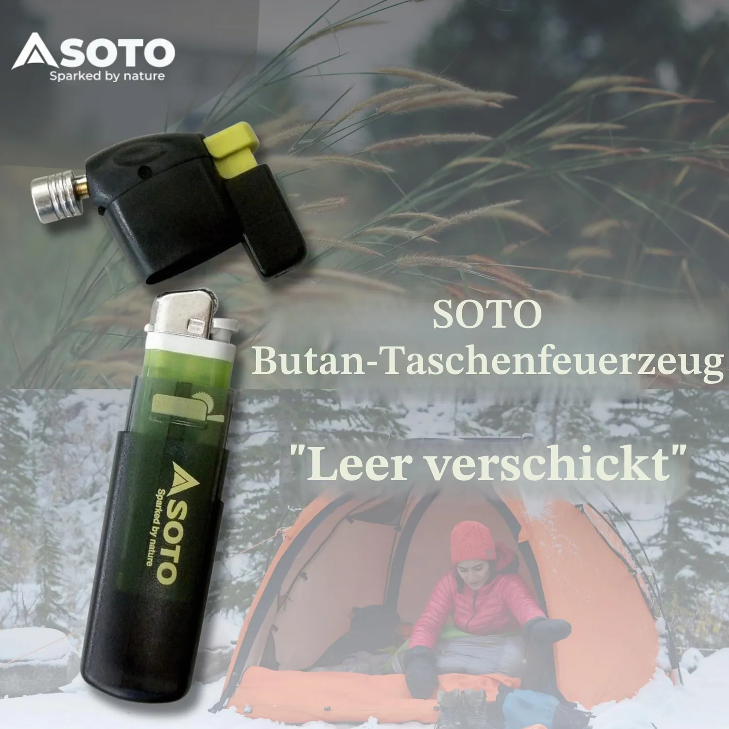 SOTO Pocket Torch Sturmfeuerzeug-Aufsatz 1300°C