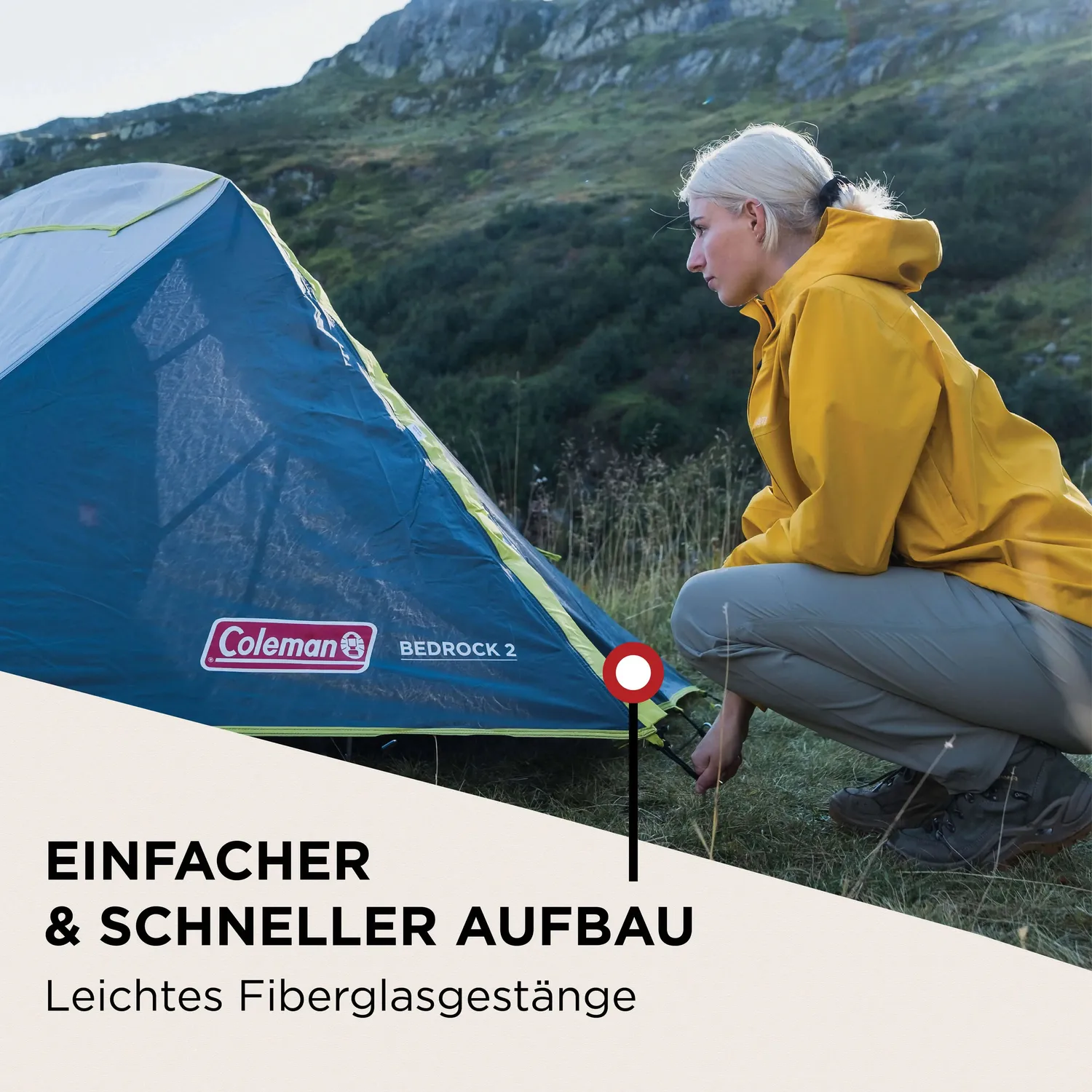Coleman Bedrock 2 Trekkingzelt 2 Personen 3000 mm
