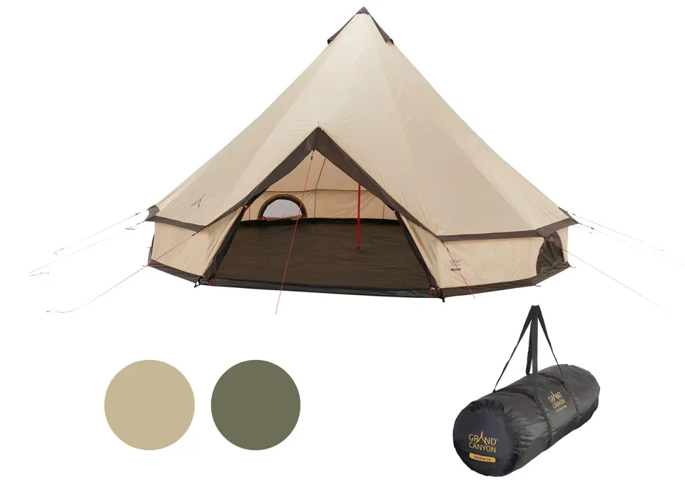 Grand Canyon Indiana 10 Rundzelt Beige 10-Personen