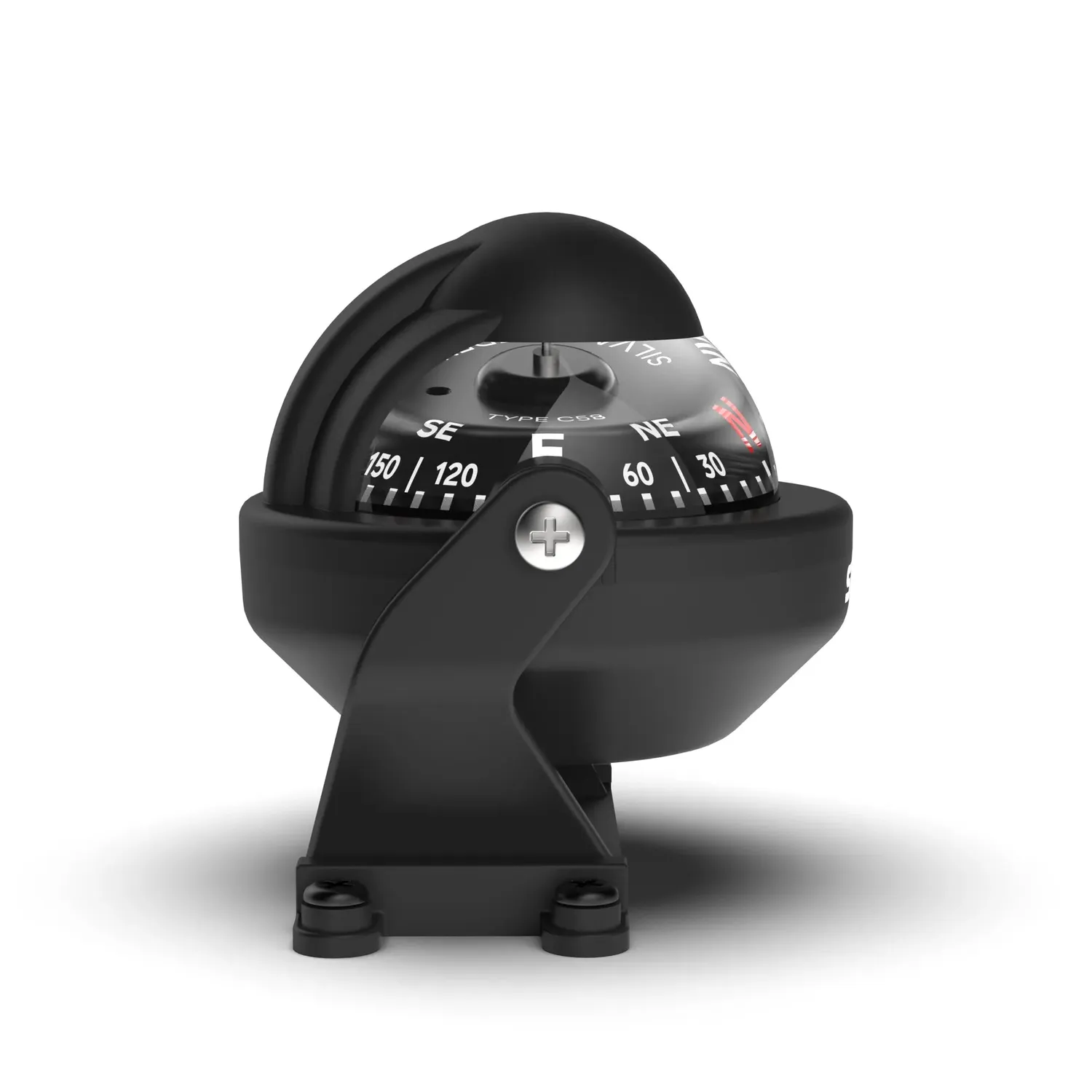Silva C58 Bootskompass mit Halterung 12V Beleuchtung