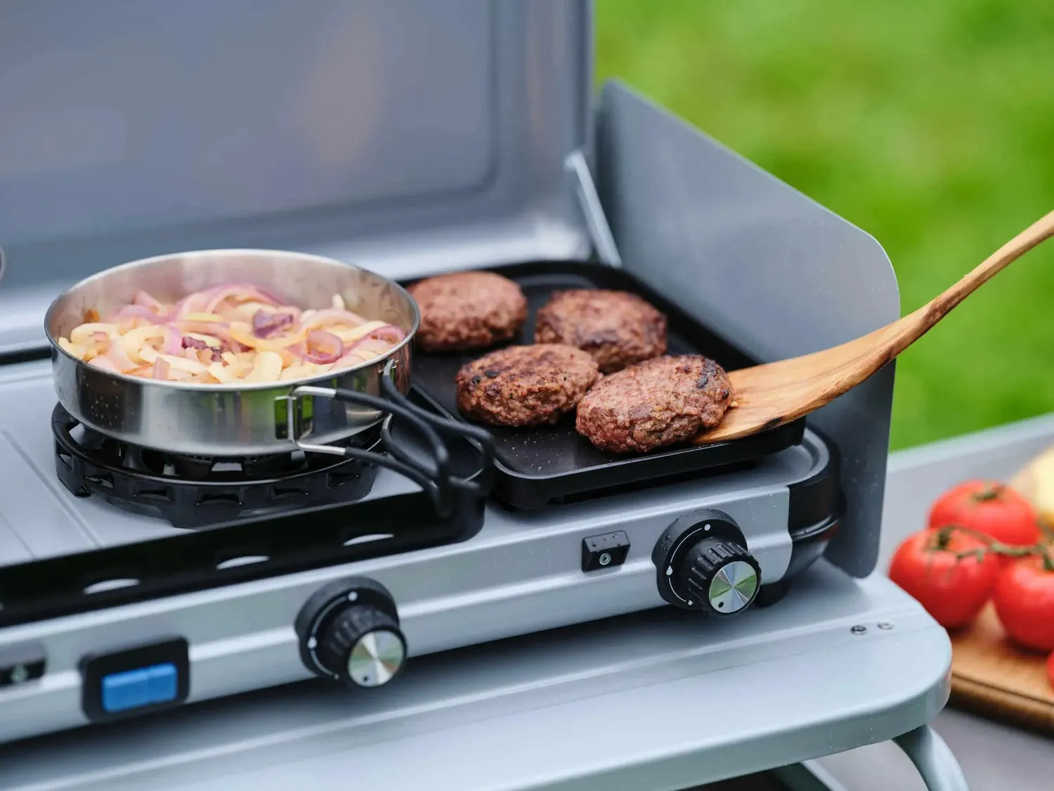 Campingaz Camping-Geschirrset Edelstahl 5-teilig Töpfe Pfanne