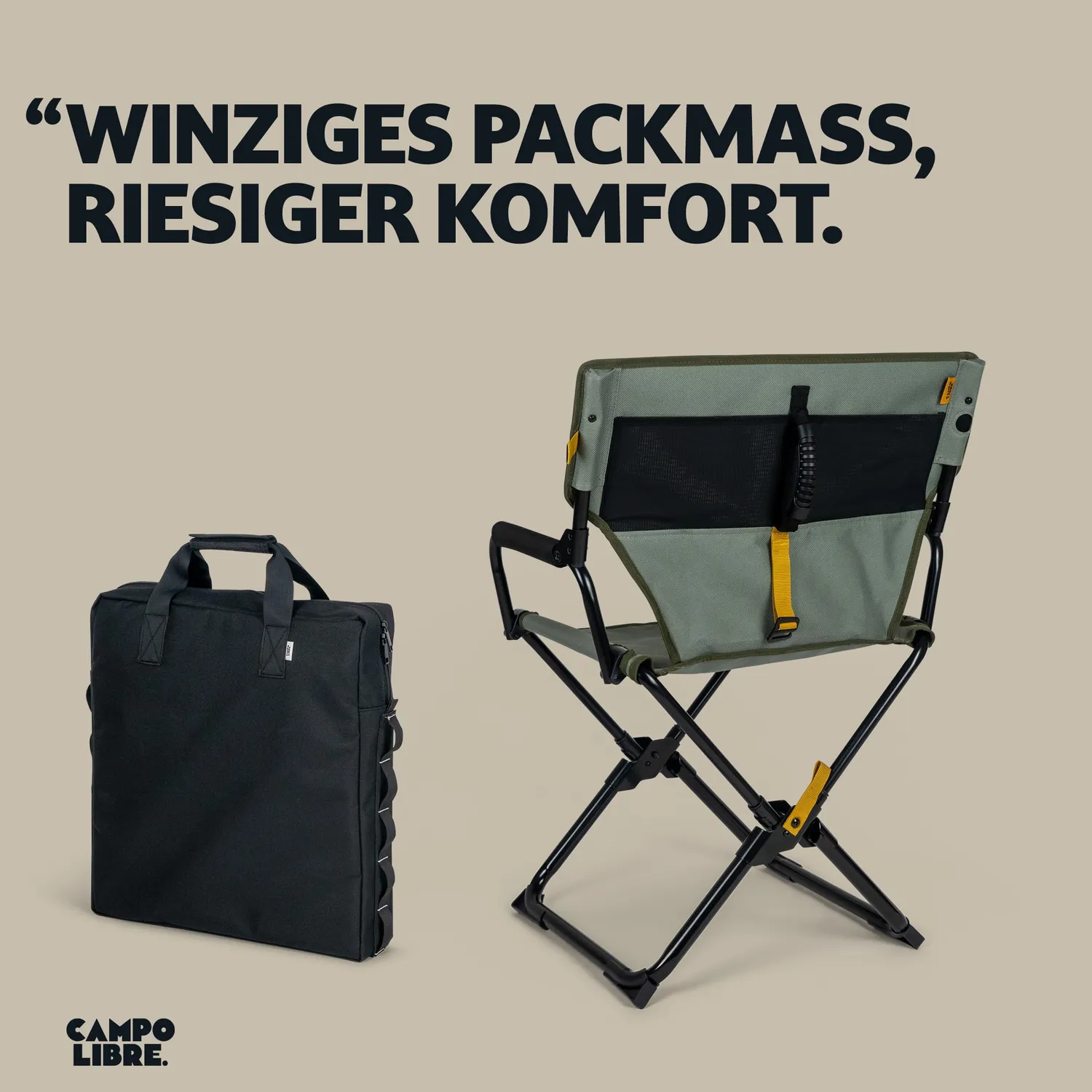 Campo Libre Dundee Campingstuhl faltbar 120 kg kompakt