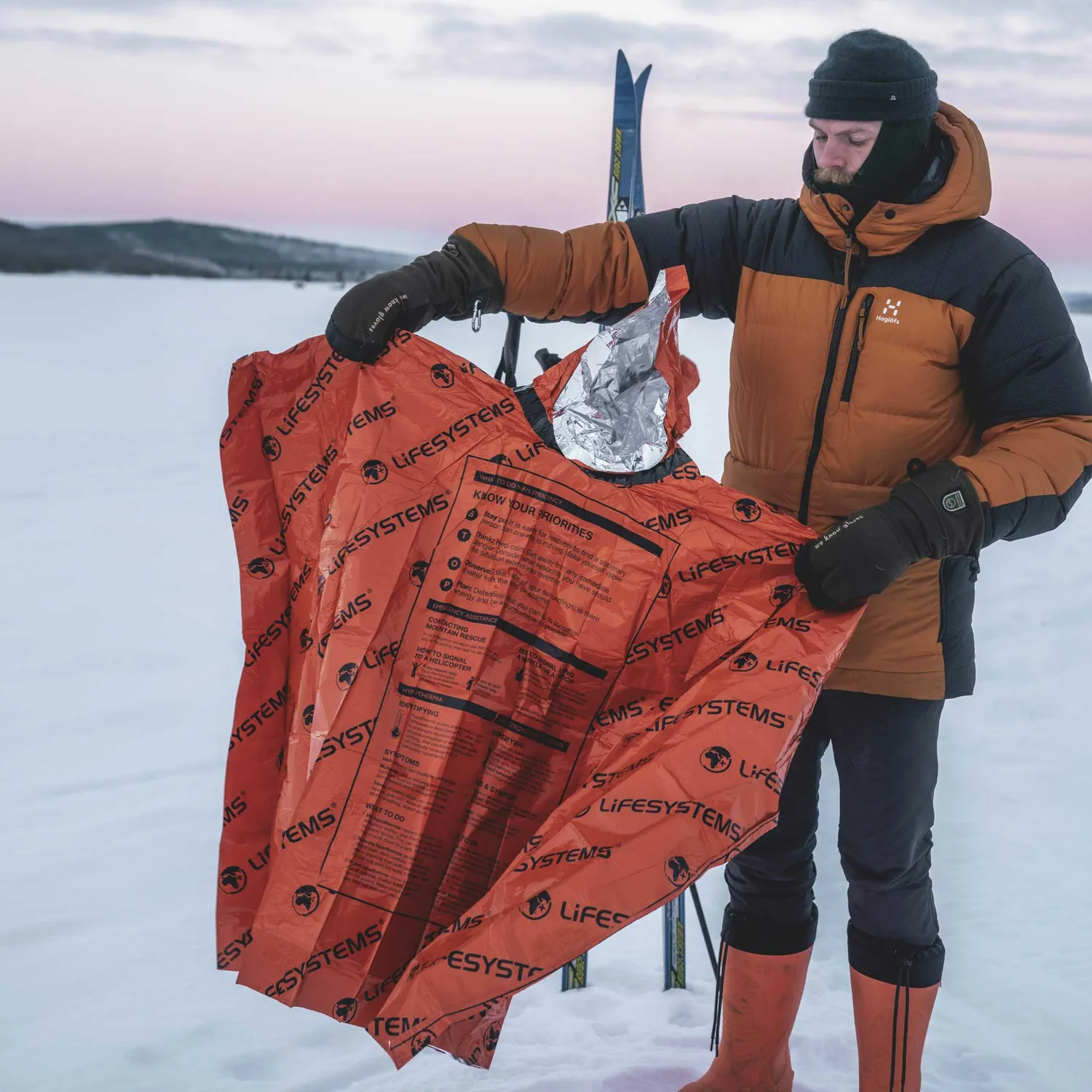 Lifeventure Heatshield Poncho Notfallponcho orange