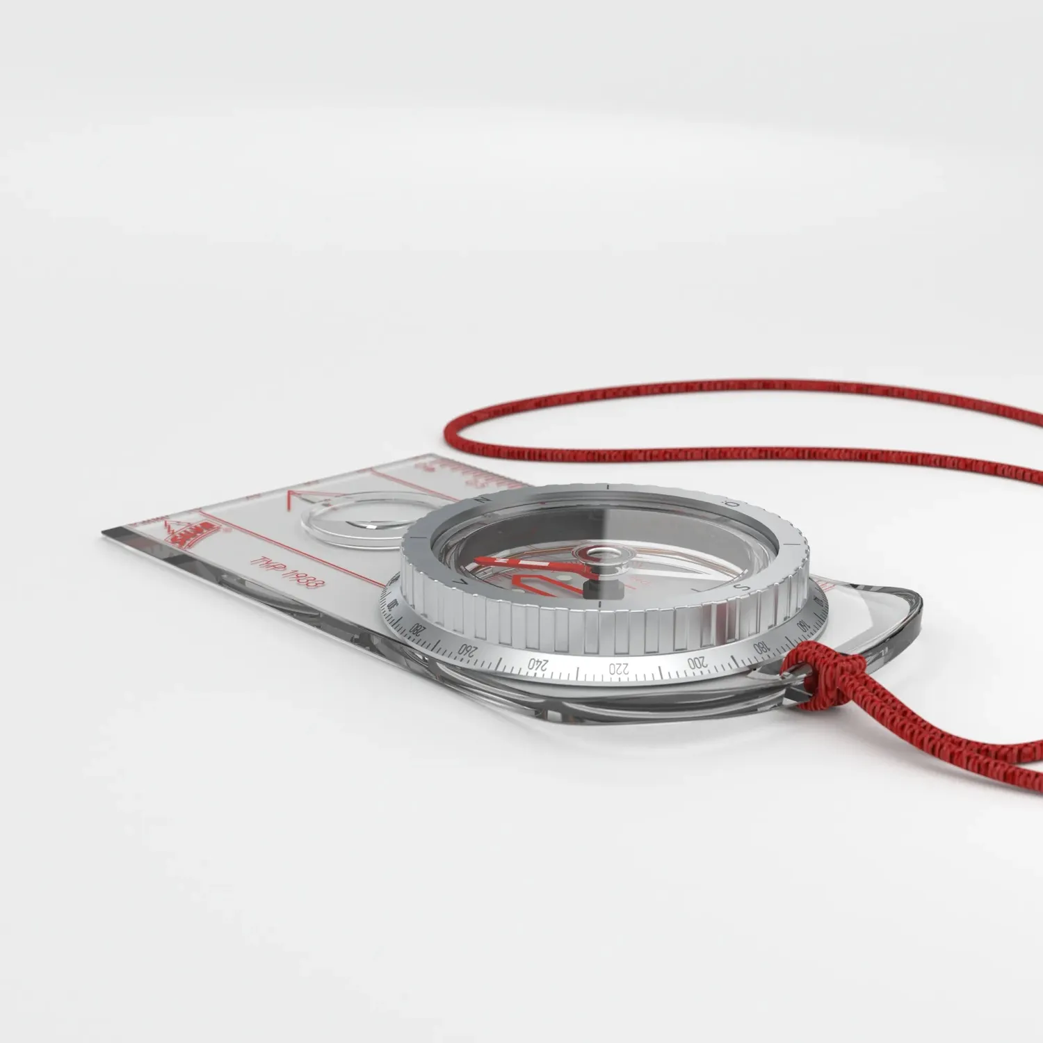 Silva Typ 1933 Kompass Lineal Retro Aluminium