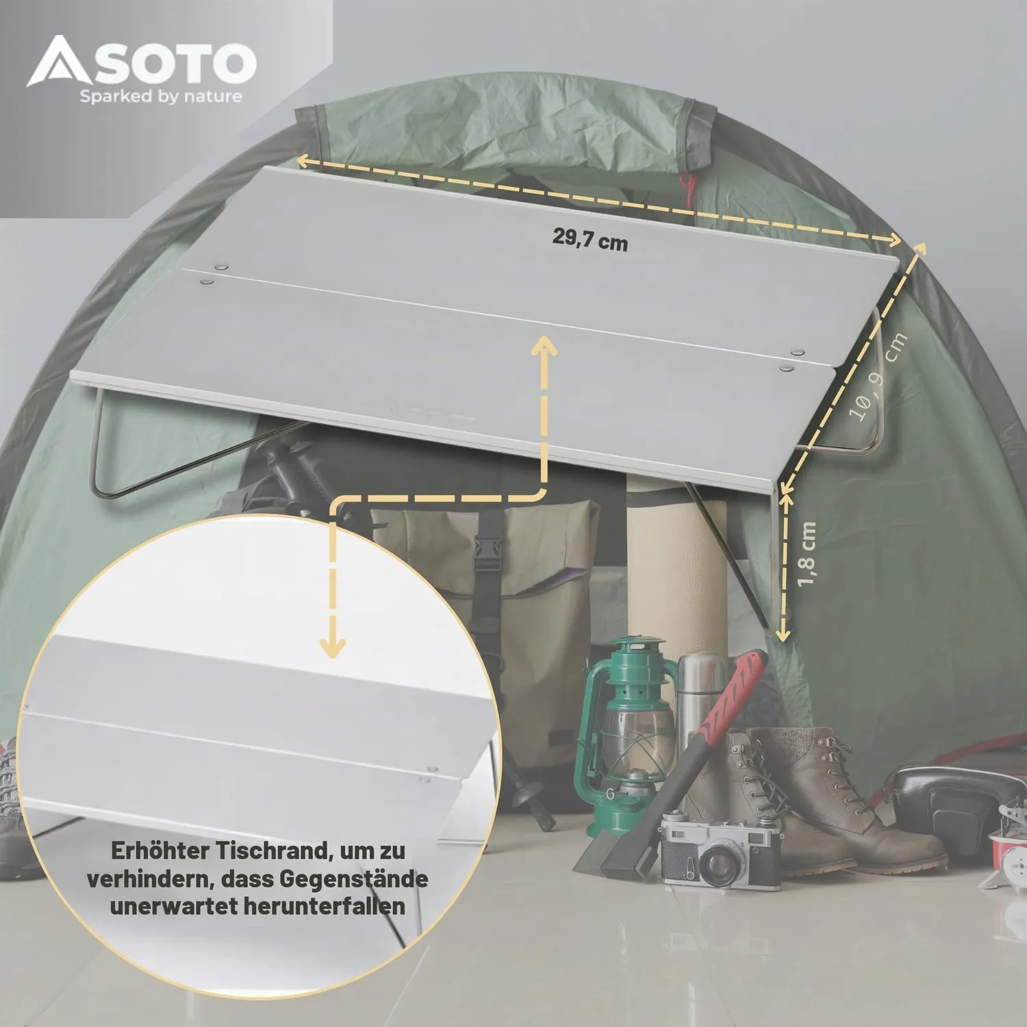 Soto Field Hopper ST-630 Campingtisch Aluminium 395 g