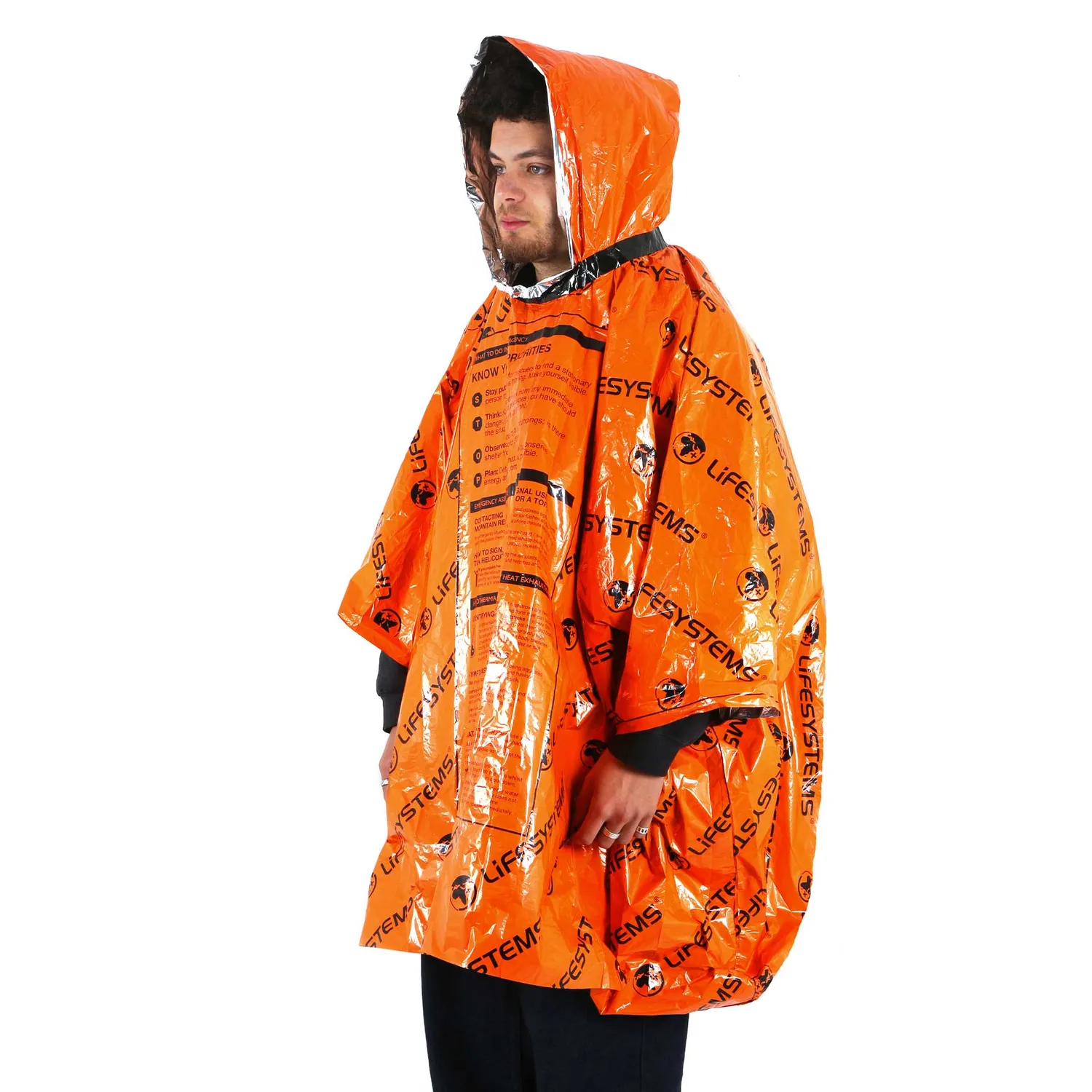 Lifeventure Heatshield Poncho Notfallponcho orange