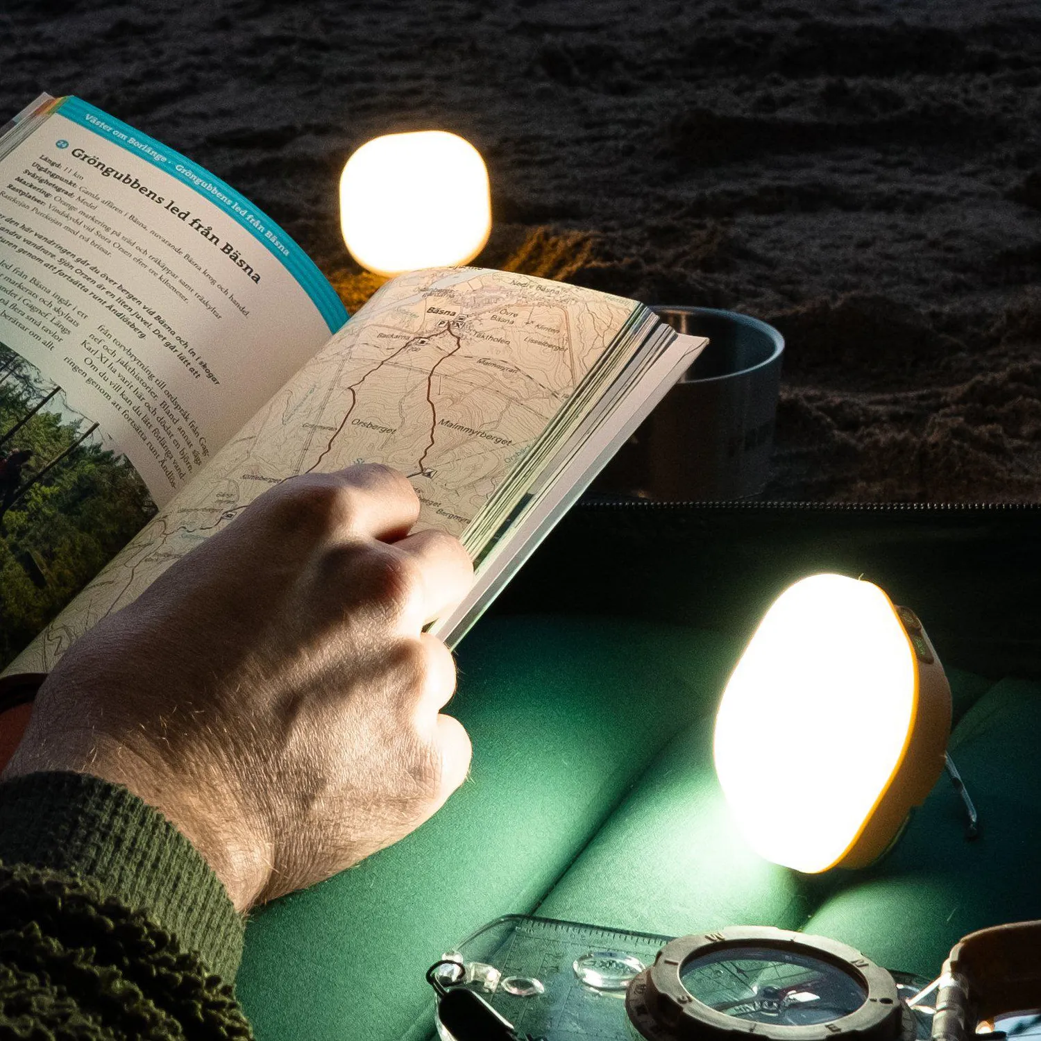 Silva Glow Recharge Campinglampe Gelb 3er-Pack 350 Lumen